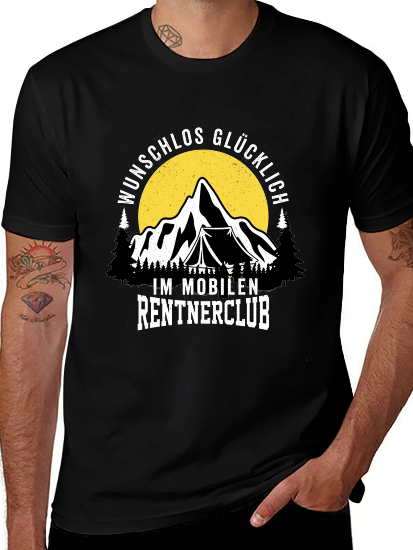 Wunschlos Glucklich Im Mobilen Rentnerclub T-Shirt
