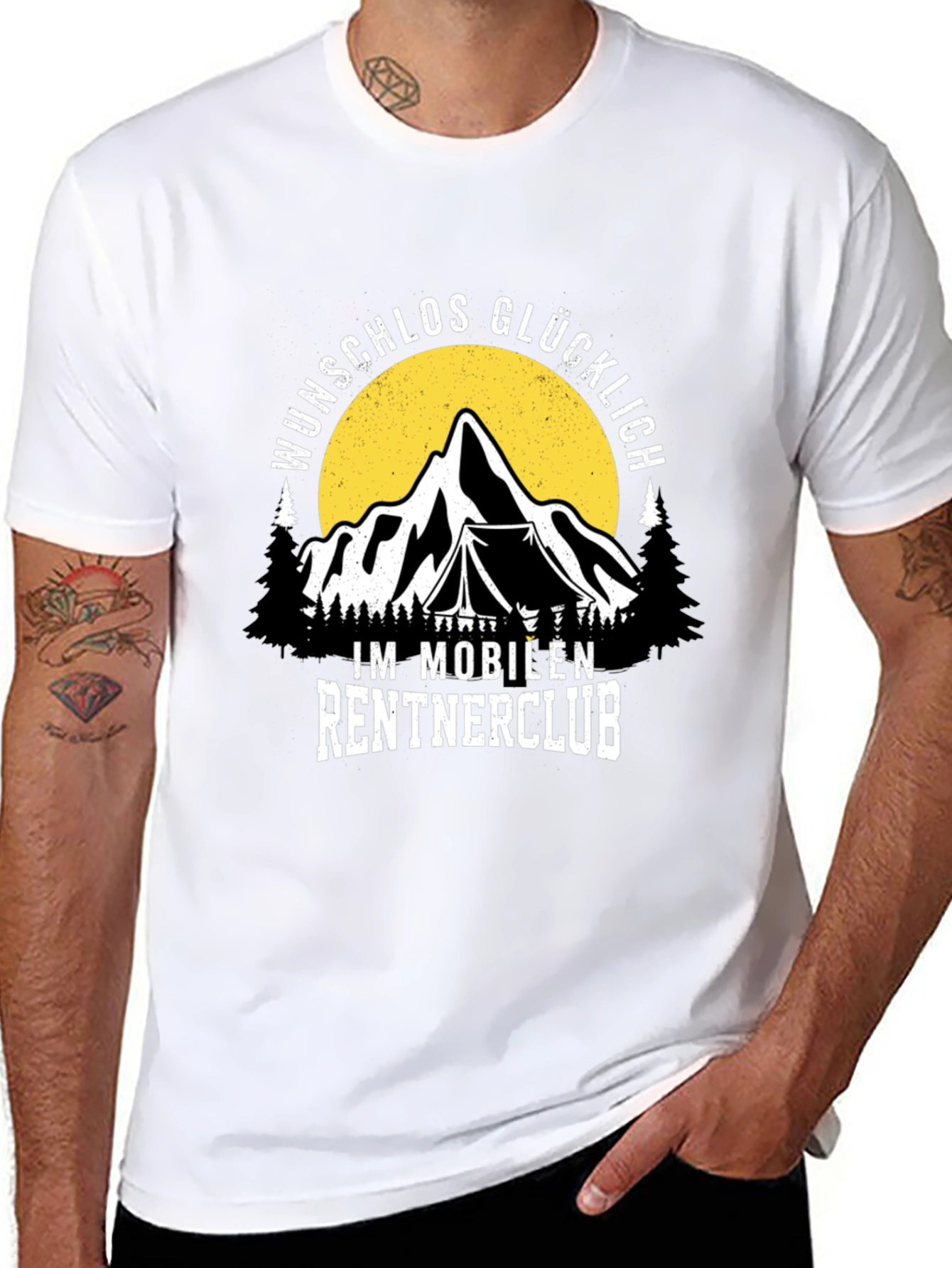 Wunschlos Glucklich Im Mobilen Rentnerclub T-Shirt