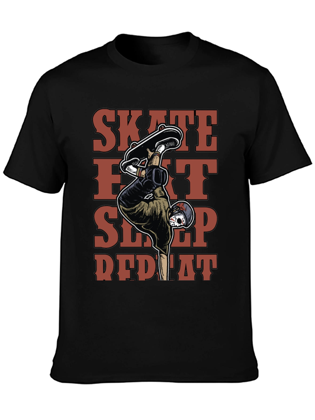 Skate Eat Sleep Repeat Graphic T-Shirt