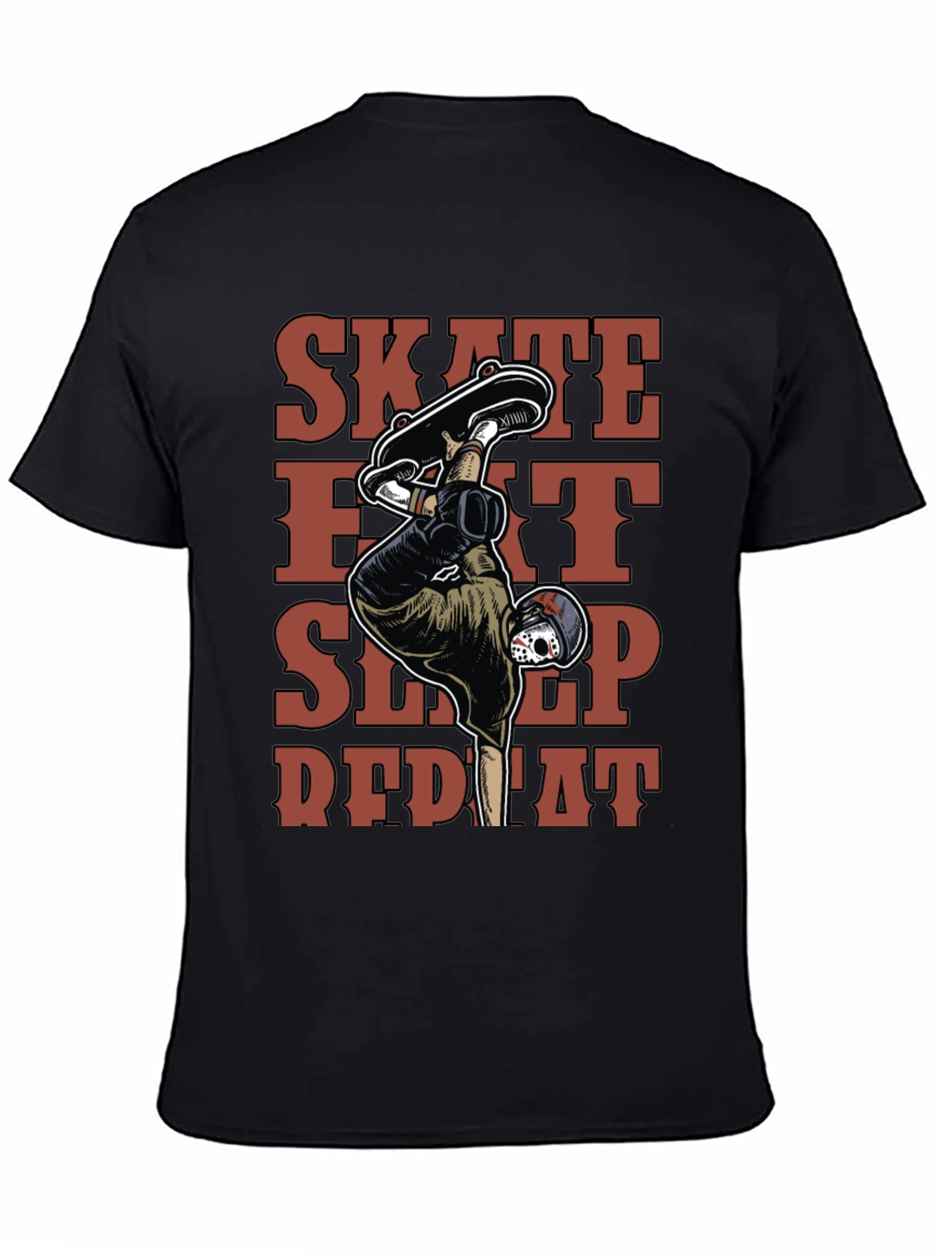 Skate Eat Sleep Repeat Graphic T-Shirt