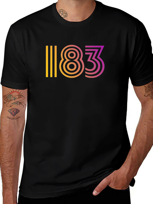 Gradient 183 Graphic Black Tee