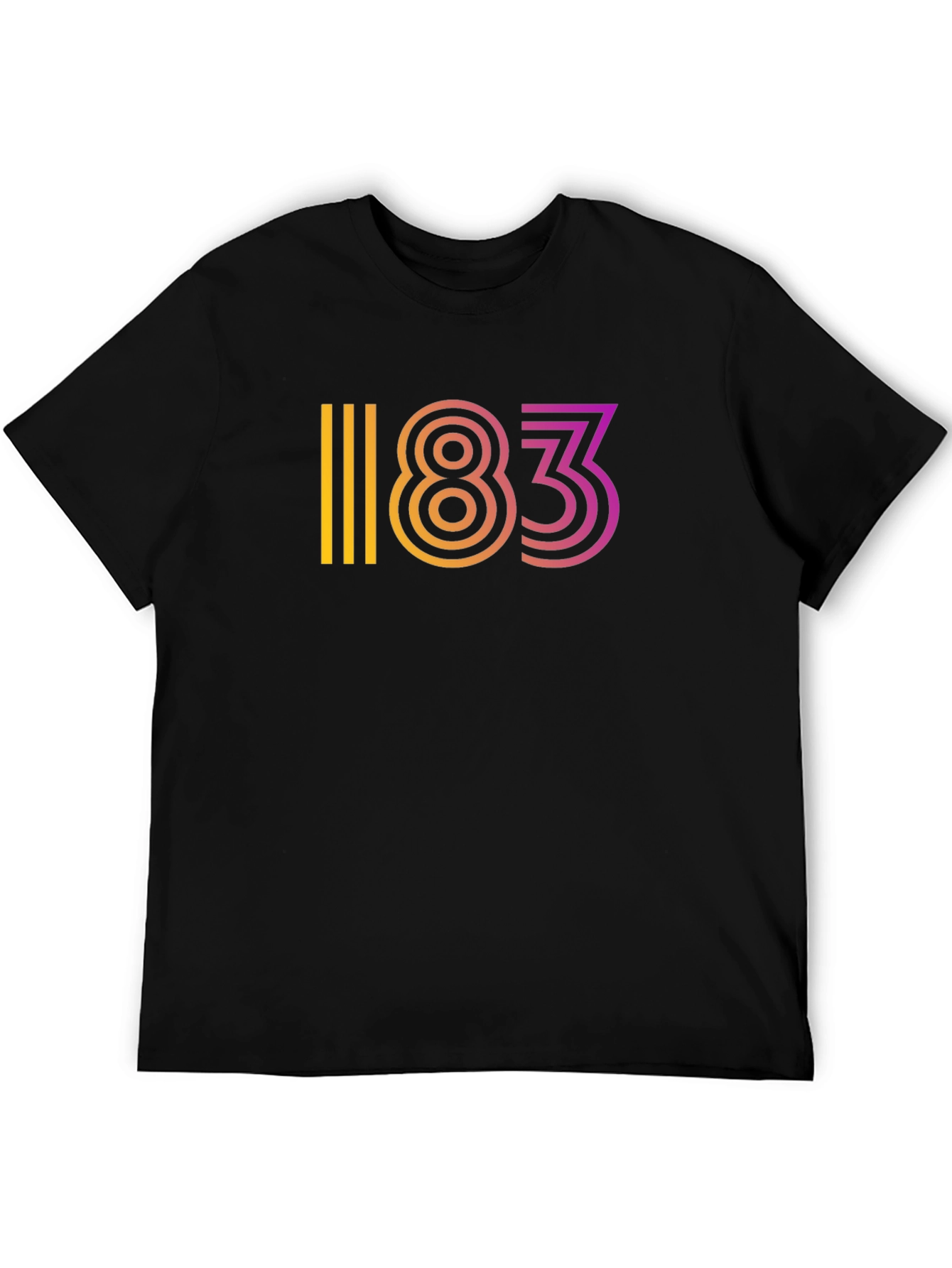 Gradient 183 Graphic Black Tee
