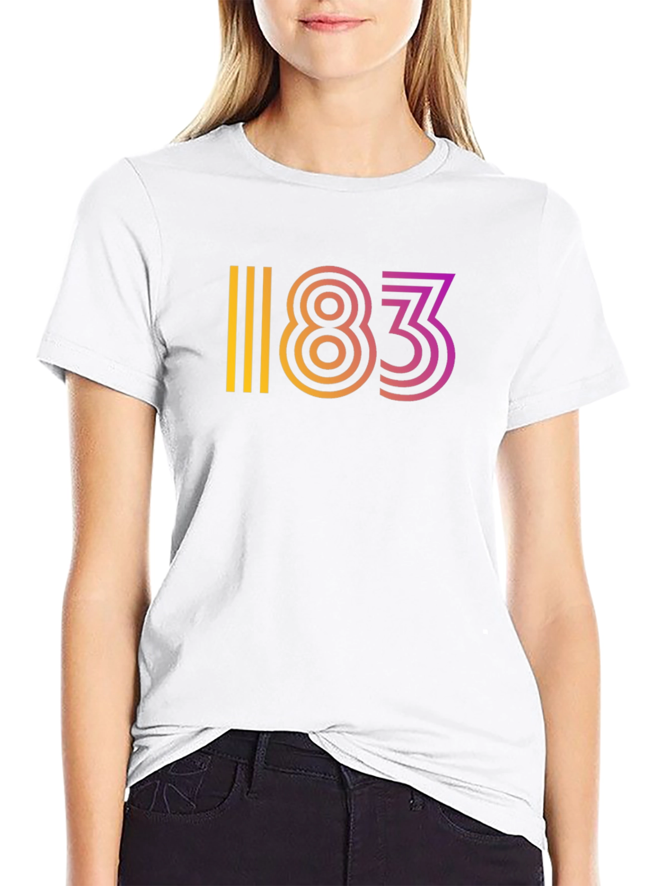 Gradient 183 Graphic Black Tee