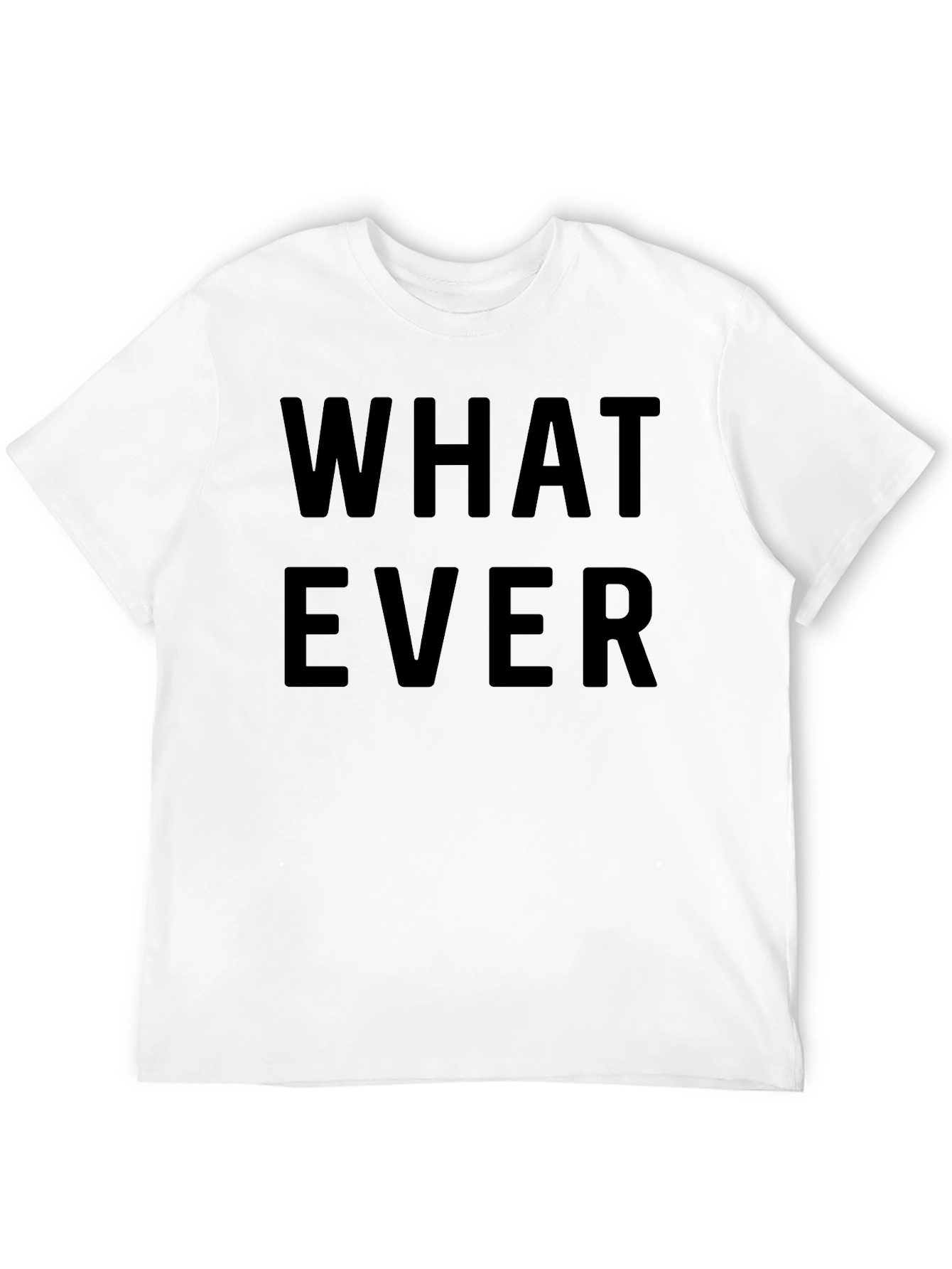 Whatever Graphic T-Shirt - Casual Black Tee