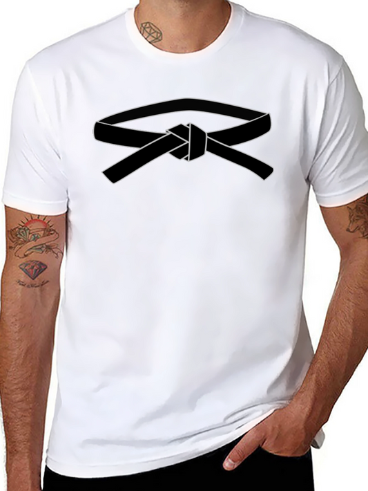 Karate Belt Graphic Tee - Martial Arts Black T-Shirt