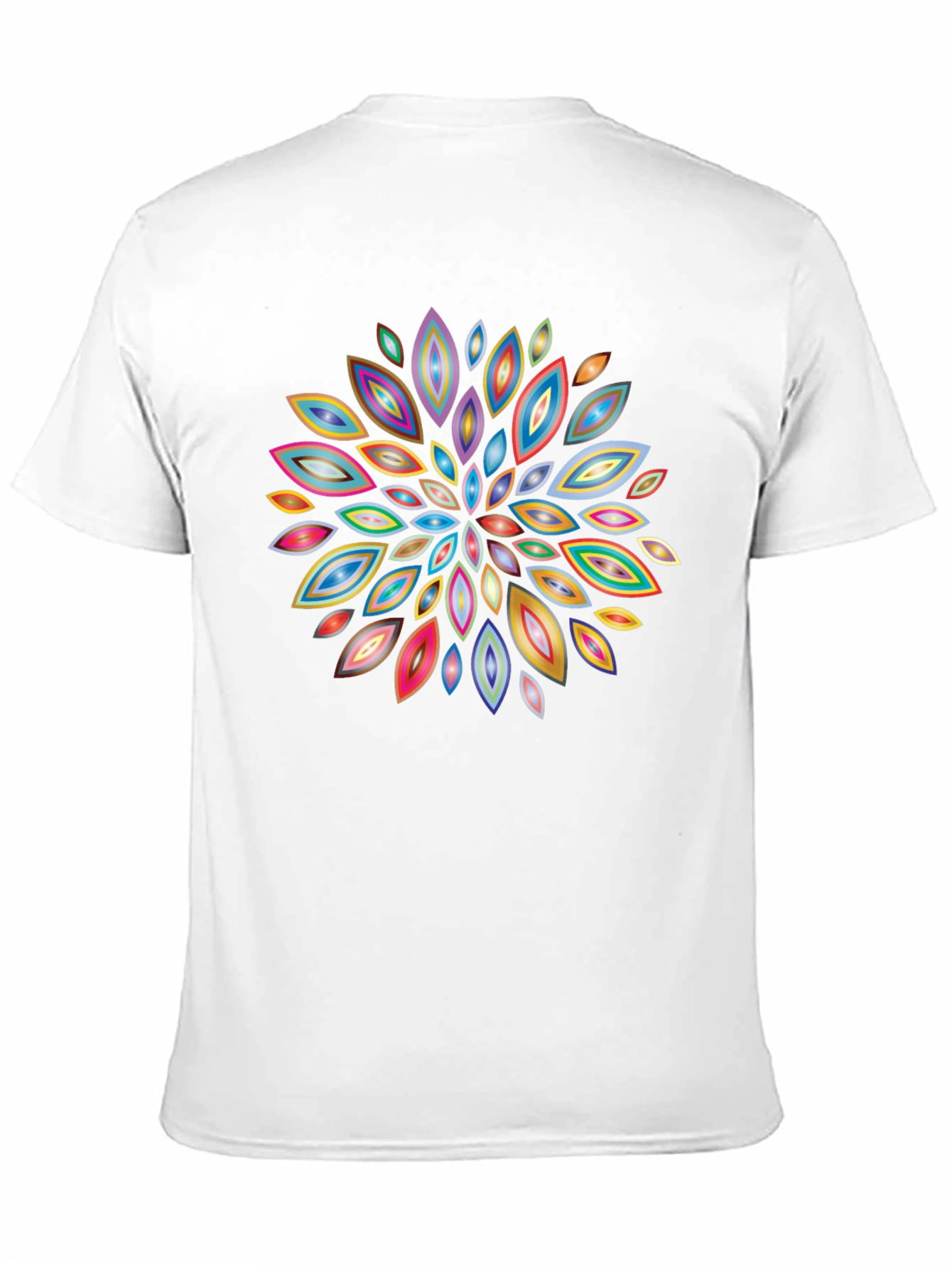 Abstract Floral Burst Graphic T-Shirt
