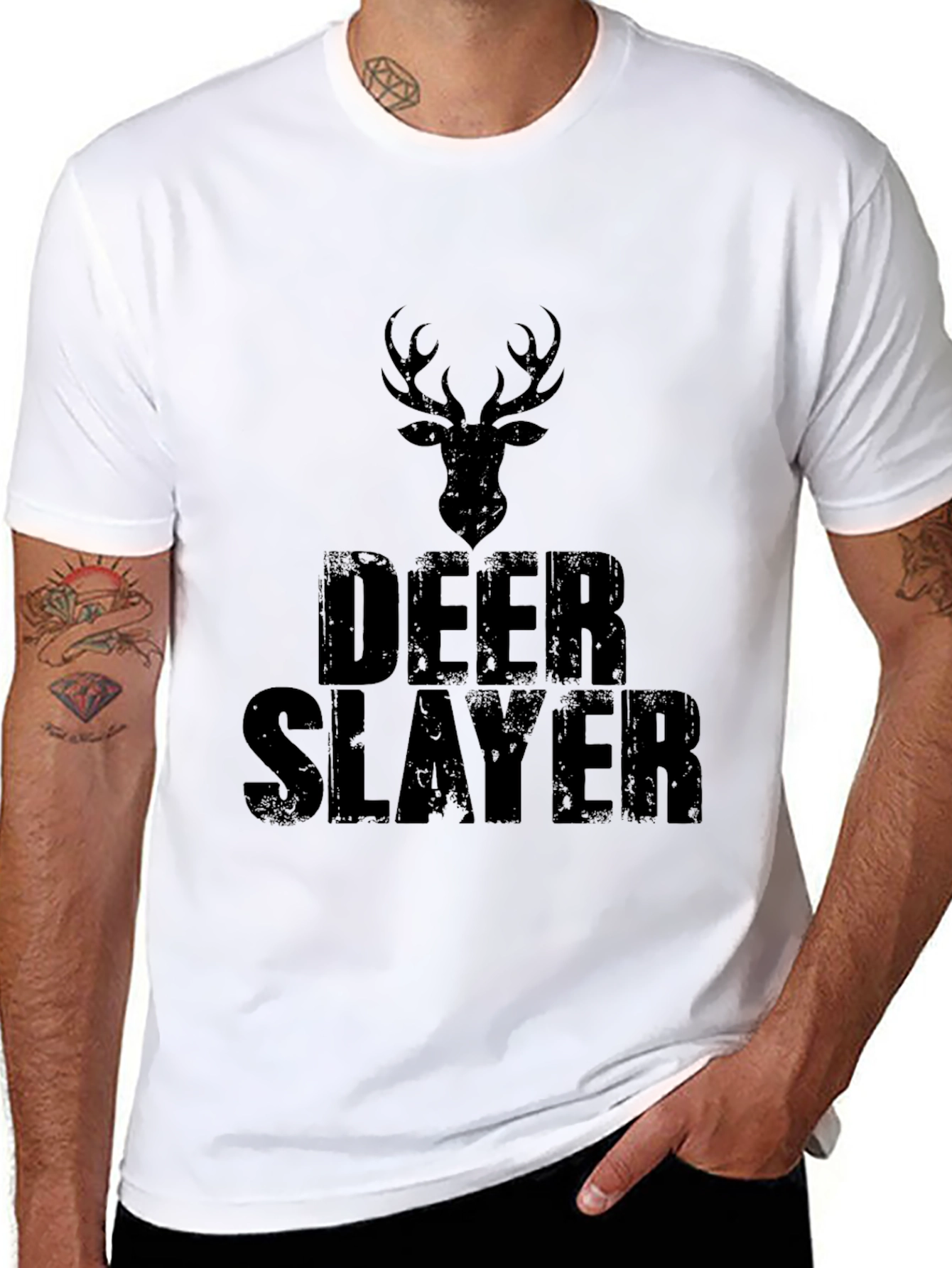 Deer Slayer Graphic Tee - Hunting T-Shirt