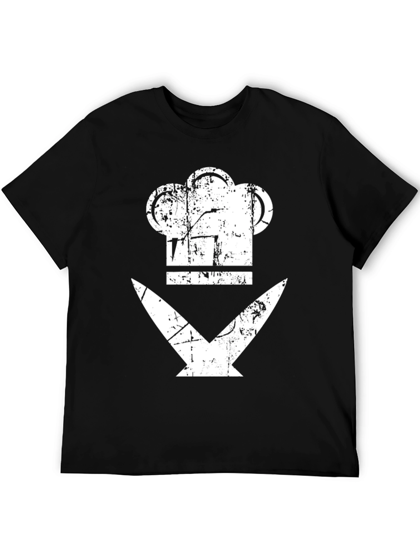 Chef Hat & Knife T-Shirt - Culinary Design