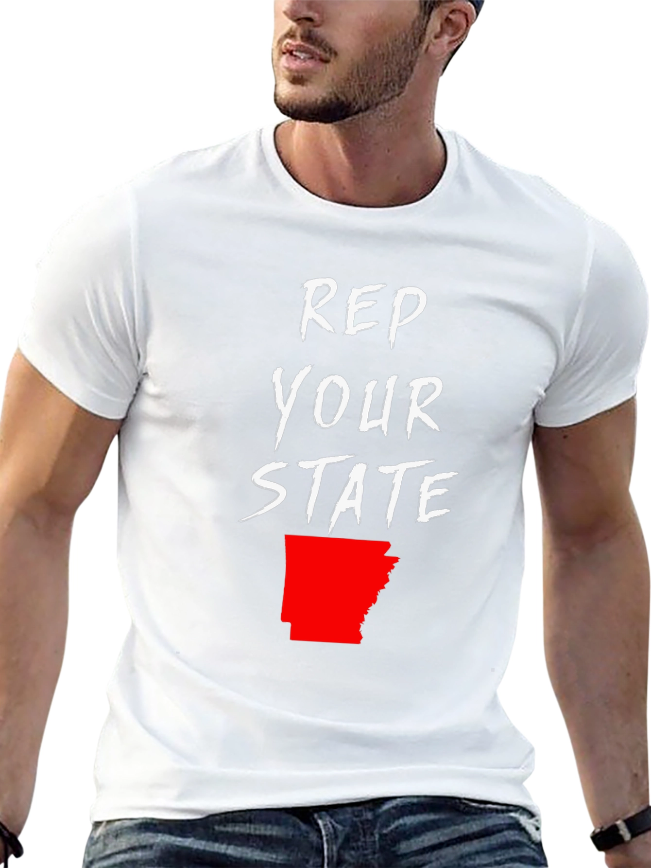 Rep Your State T-Shirt - Arkansas Pride