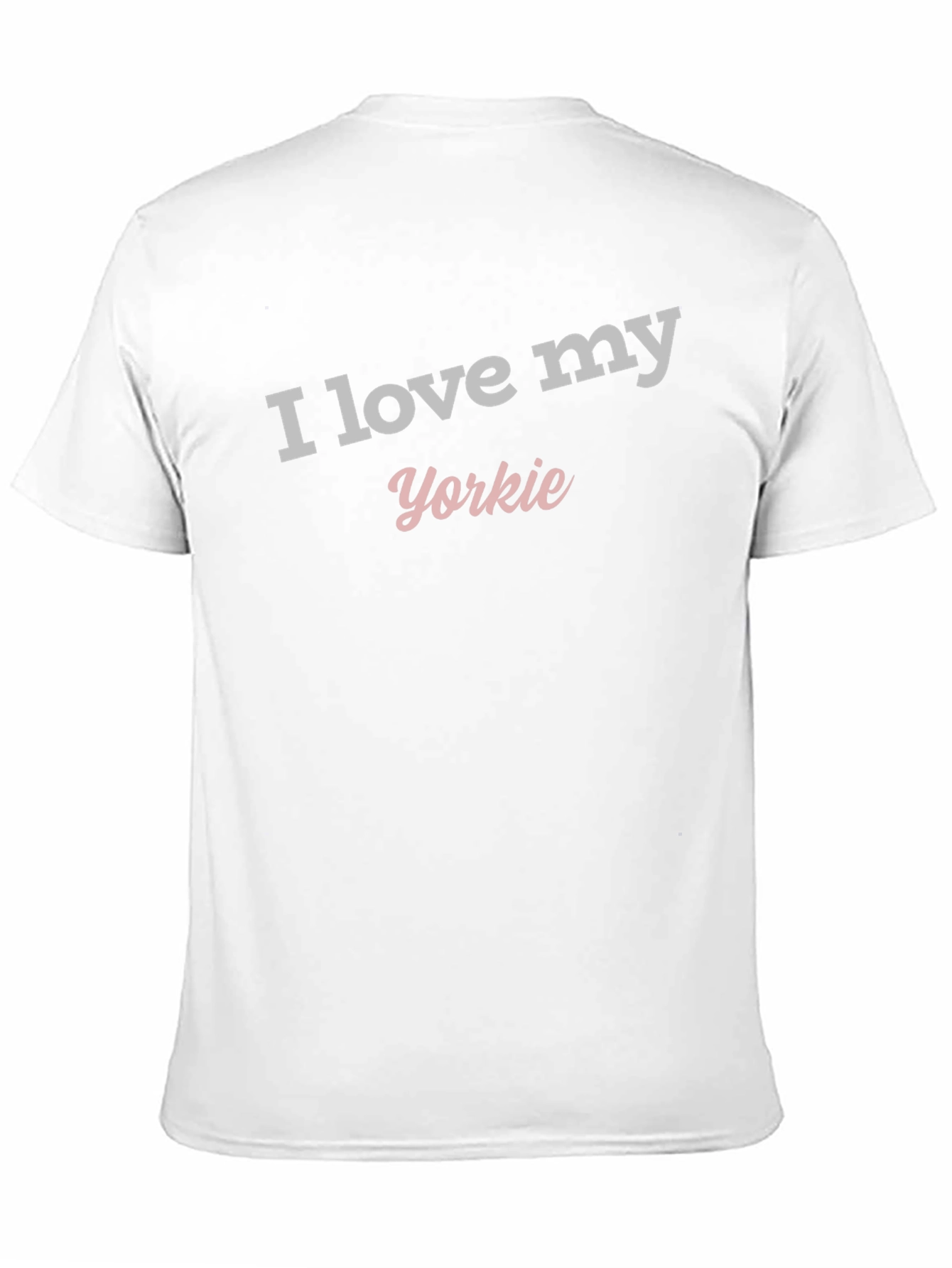 I Love My Yorkie Black T-Shirt