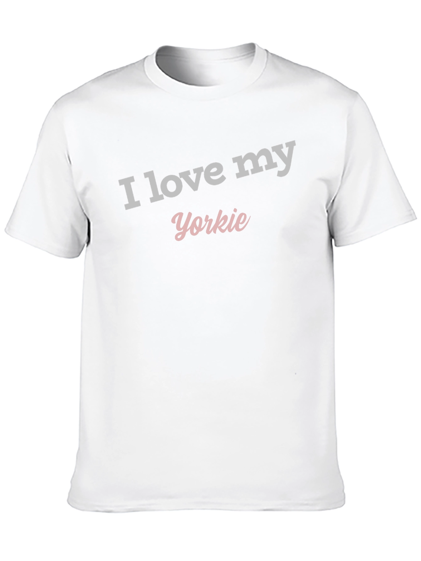I Love My Yorkie Black T-Shirt