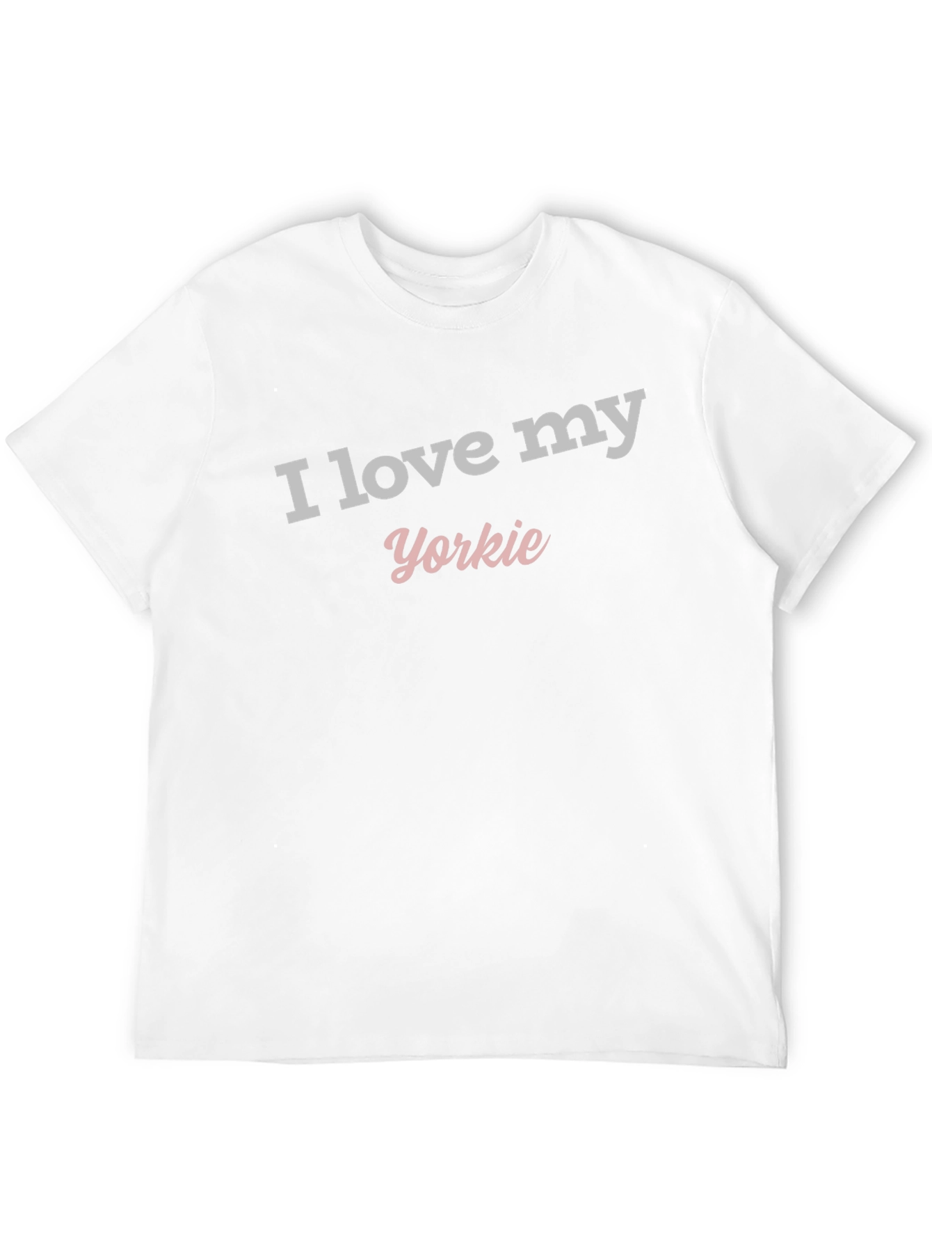 I Love My Yorkie Black T-Shirt