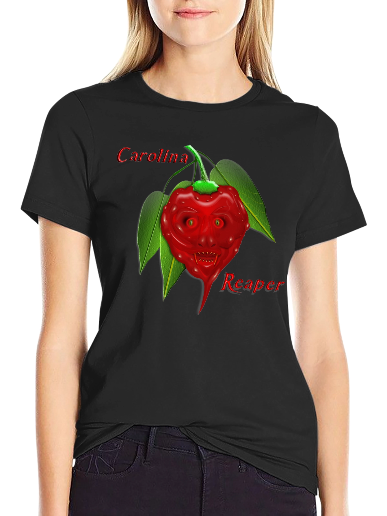 Carolina Reaper Graphic Tee - Spicy Pepper Design