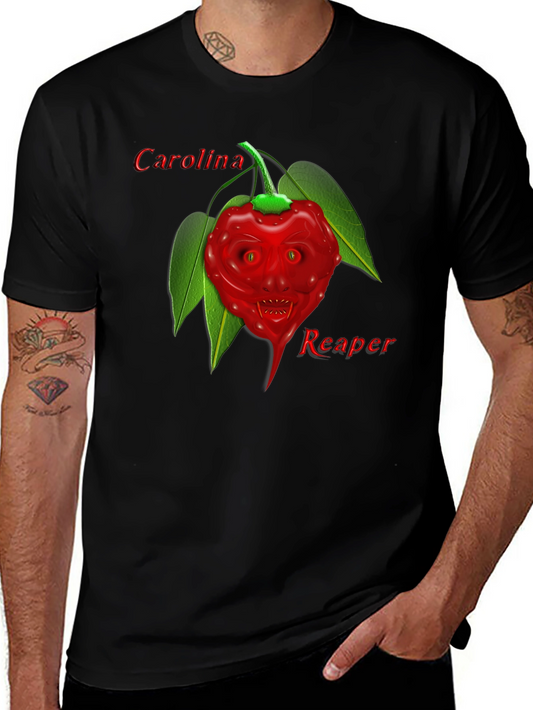 Carolina Reaper Graphic Tee - Spicy Pepper Design