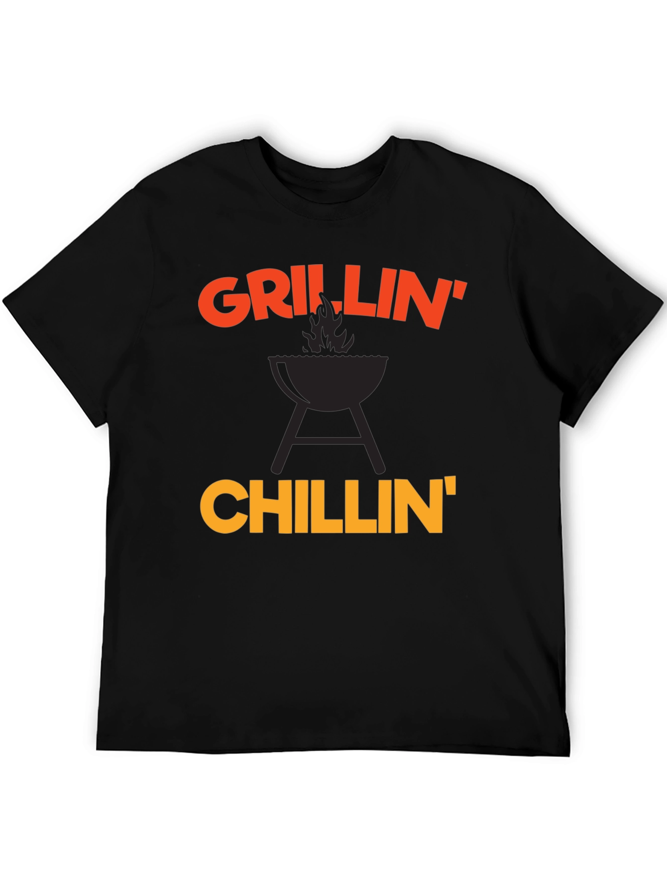 Grillin Chillin Graphic T-Shirt - Black