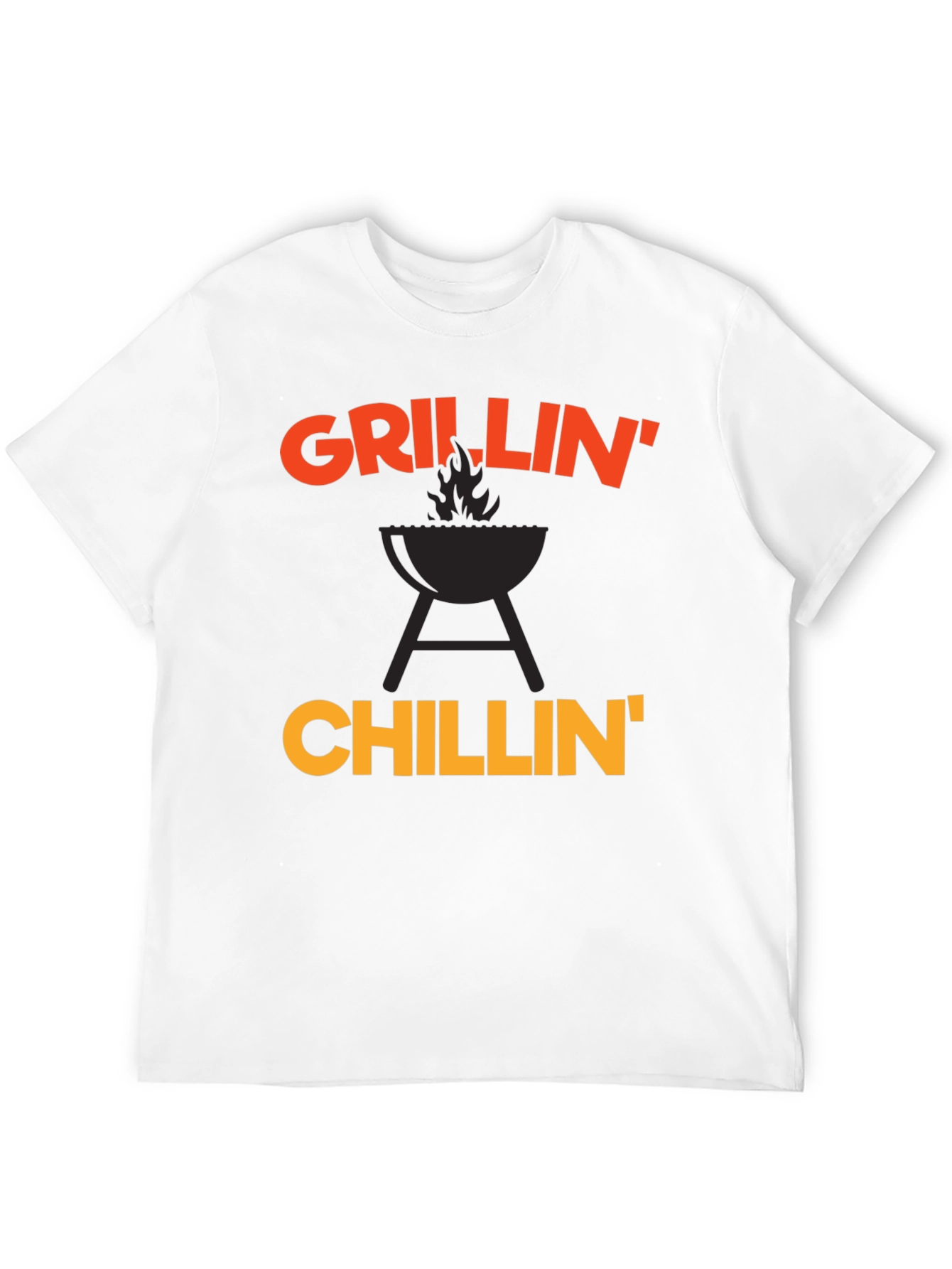 Grillin Chillin Graphic T-Shirt - Black