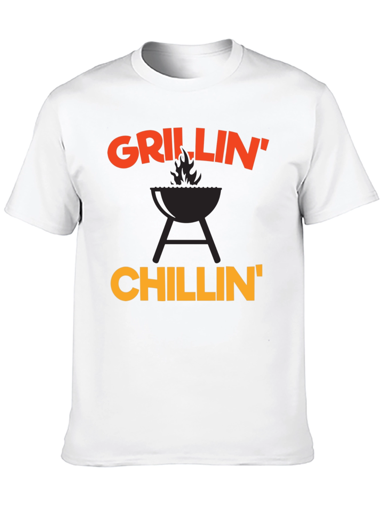 Grillin Chillin Graphic T-Shirt - Black