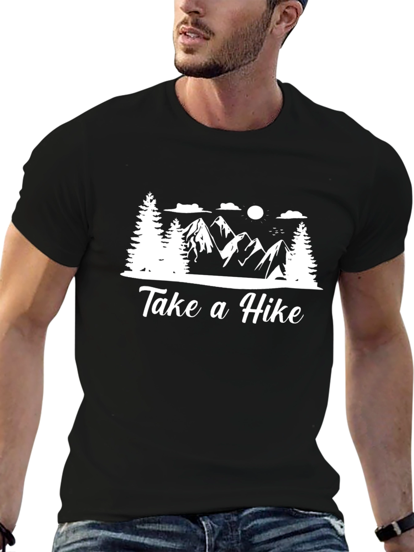 Take a Hike Black Graphic Tee