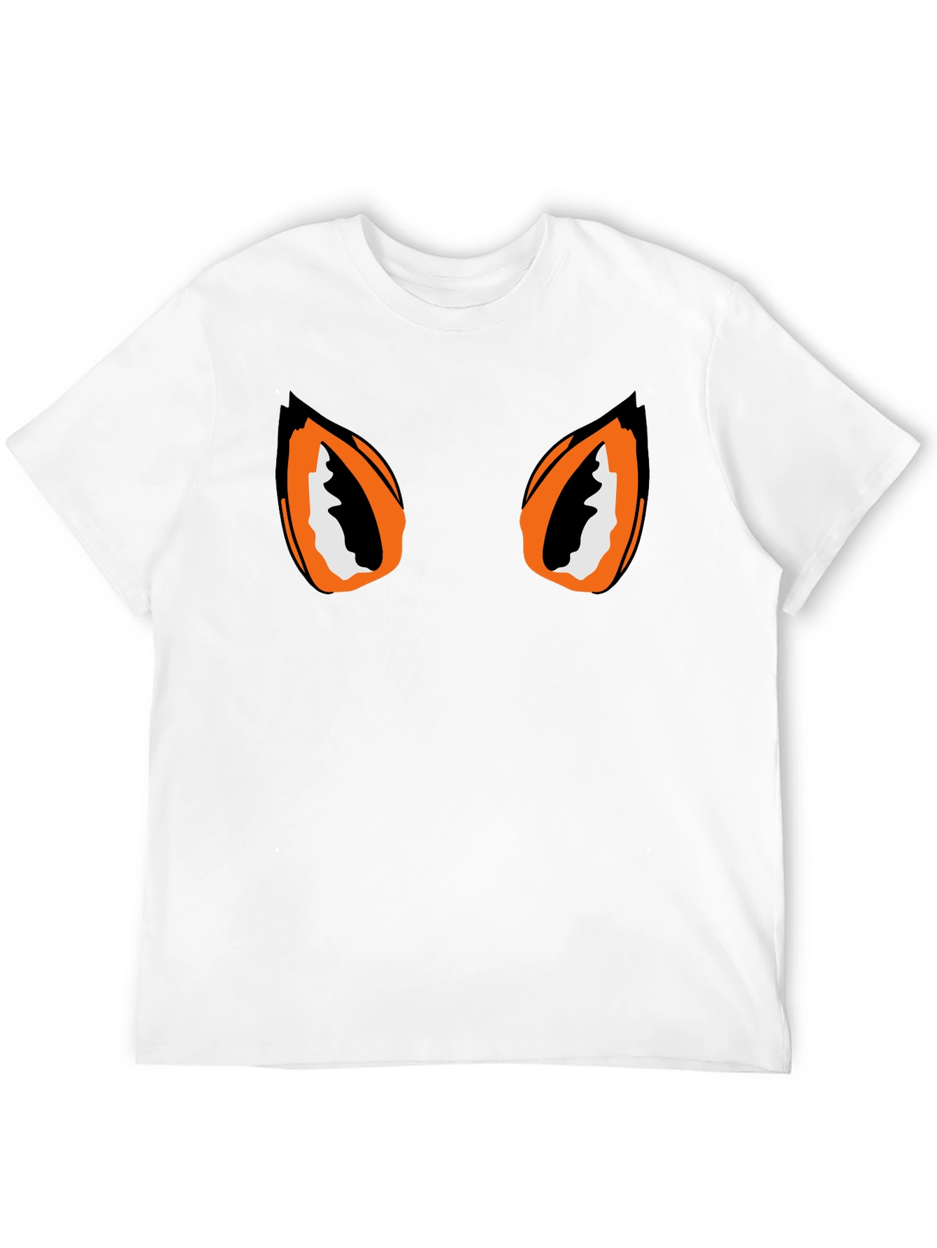 Black Tee with Graphic Eyes Design