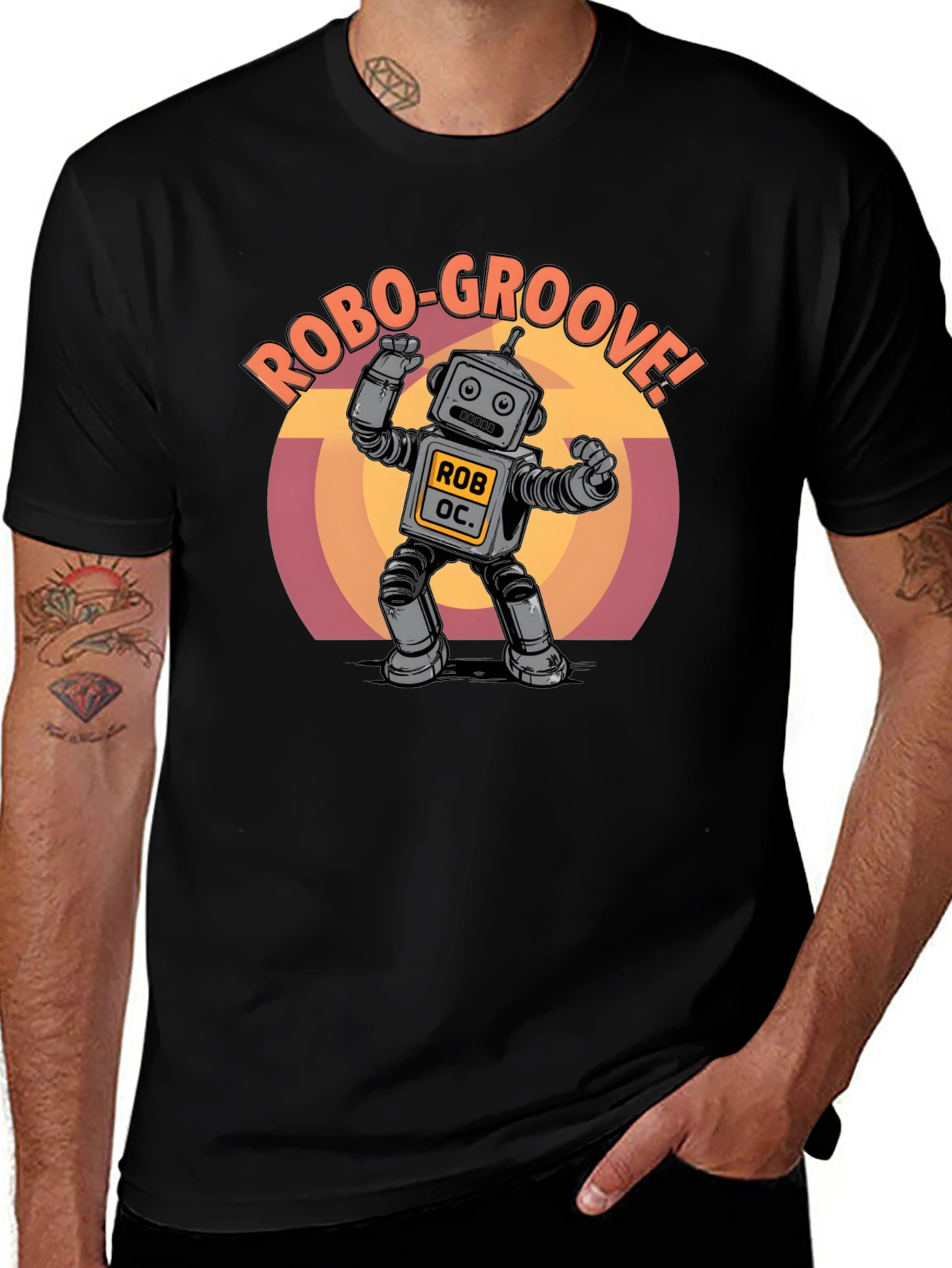 Robo-Groove Robot Graphic T-Shirt