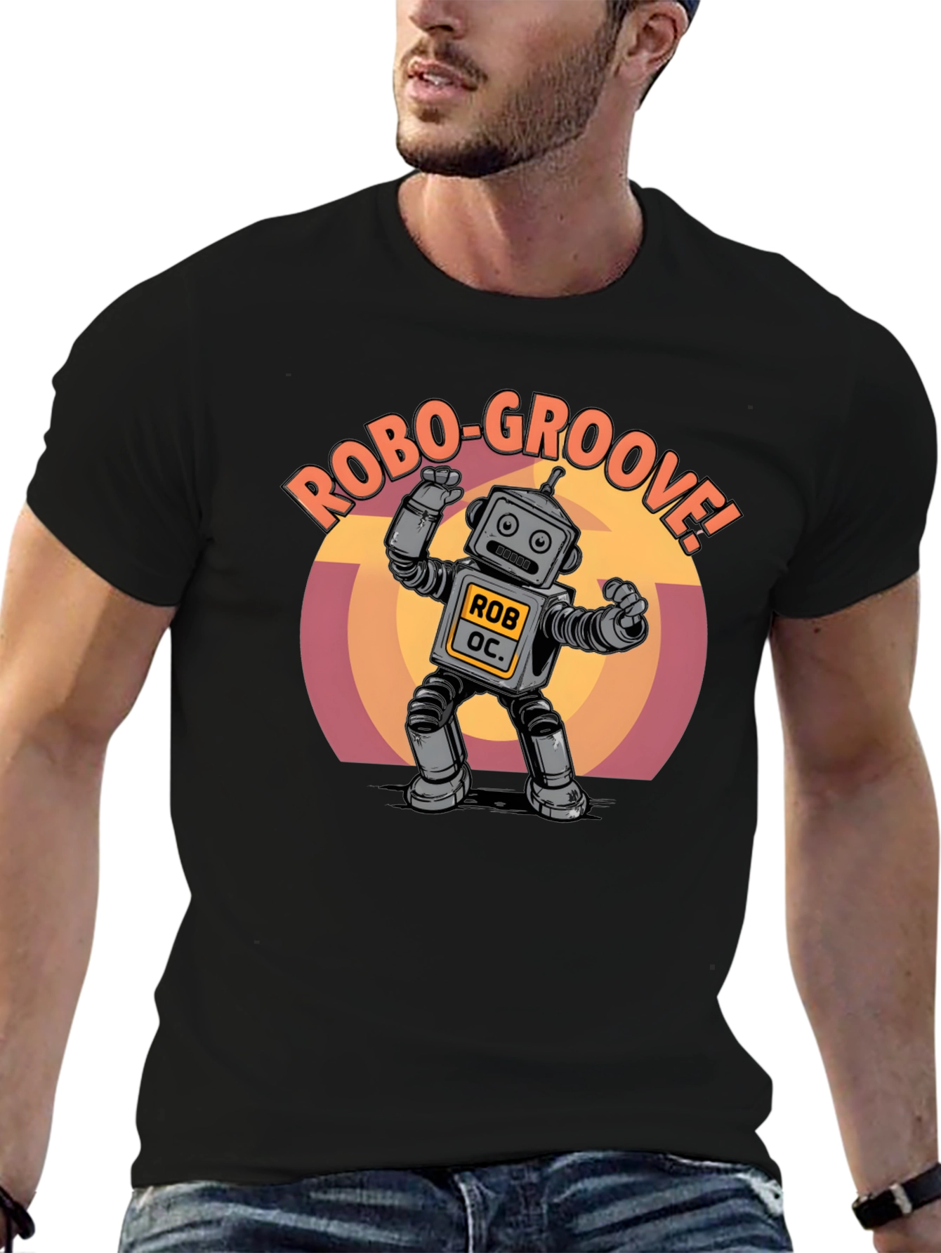 Robo-Groove Robot Graphic T-Shirt