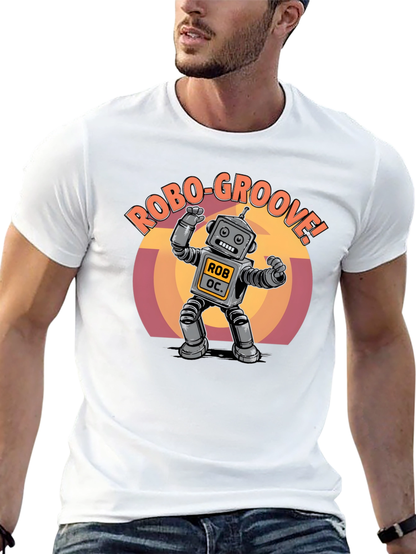 Robo-Groove Robot Graphic T-Shirt