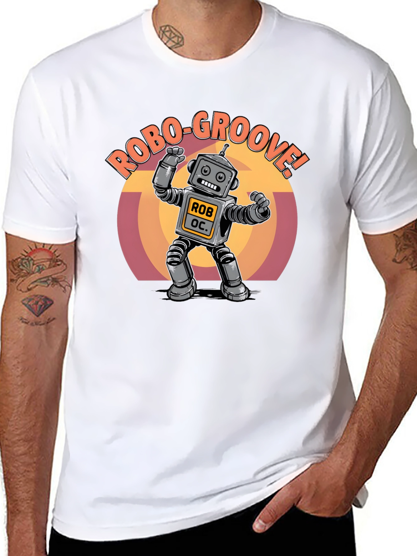 Robo-Groove Robot Graphic T-Shirt