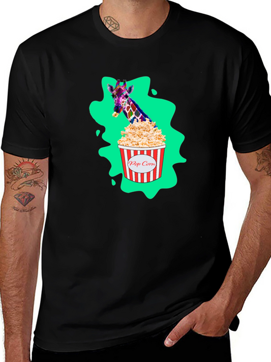 Giraffe Popcorn T-Shirt