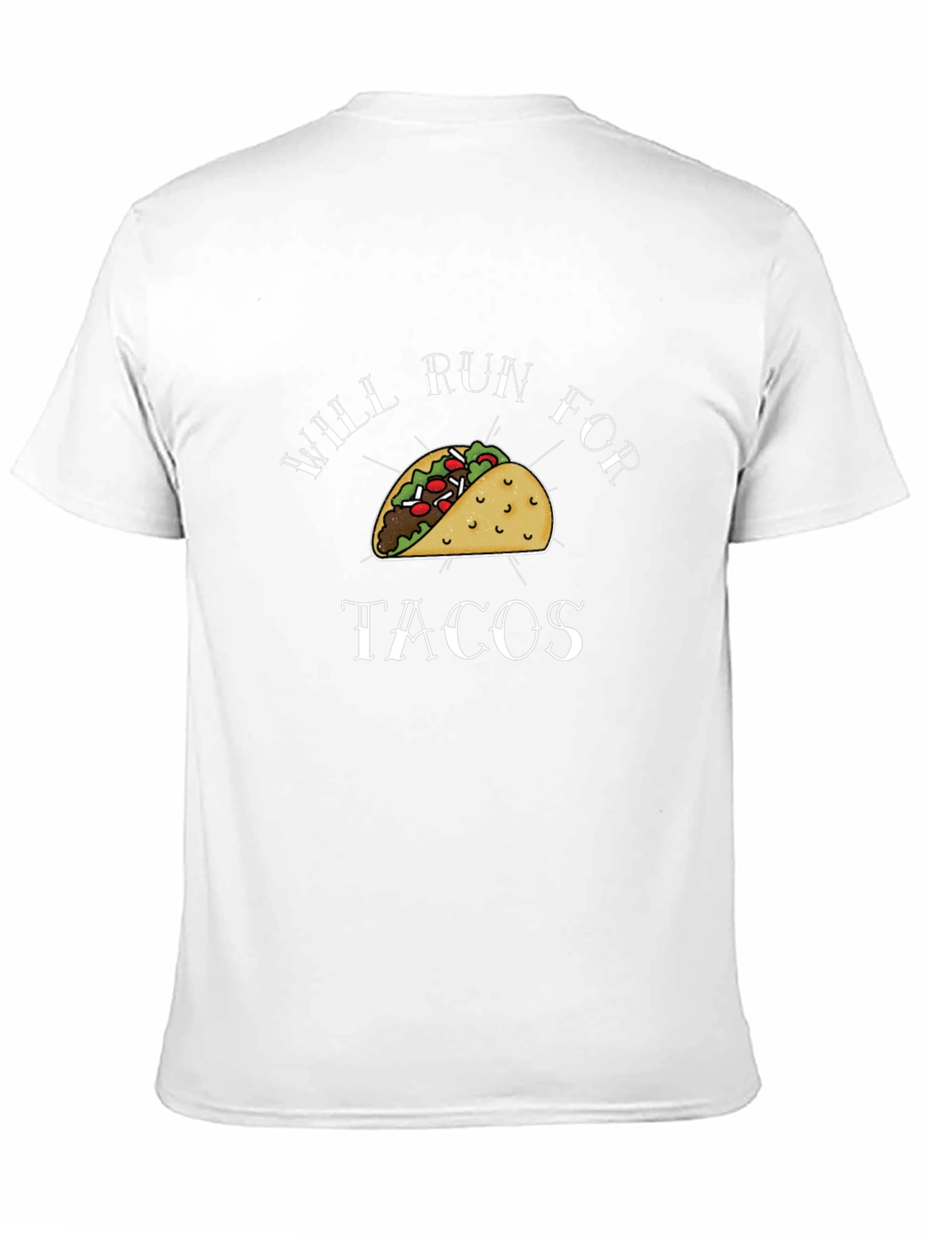 Will Run For Tacos T-Shirt Black