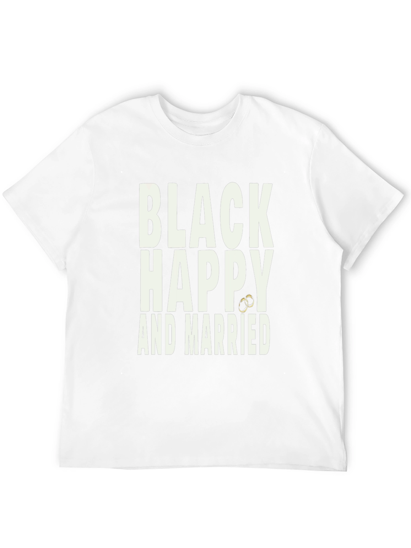 Black Happy and Married T-Shirt