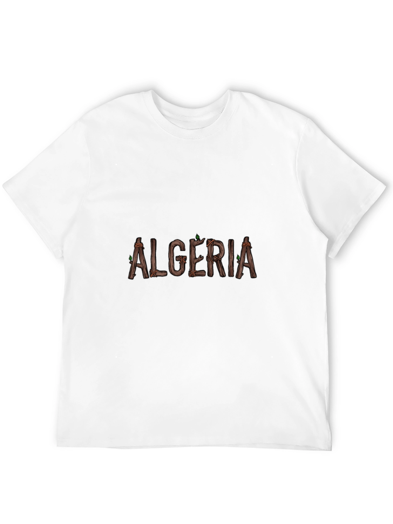 Algeria Wooden Style Graphic Tee
