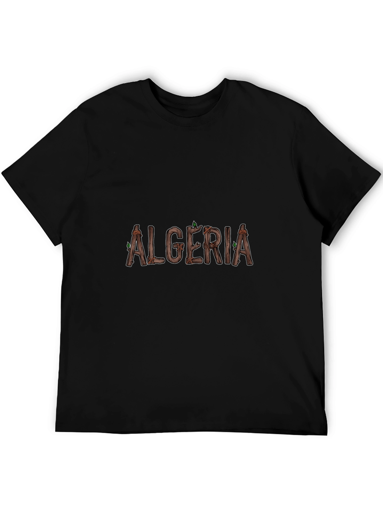 Algeria Wooden Style Graphic Tee