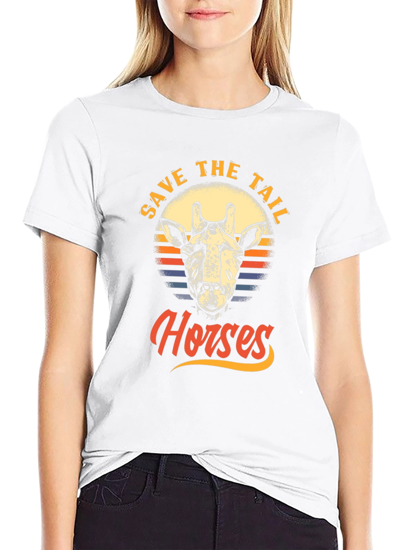 Save the Tail Horses Graphic T-Shirt