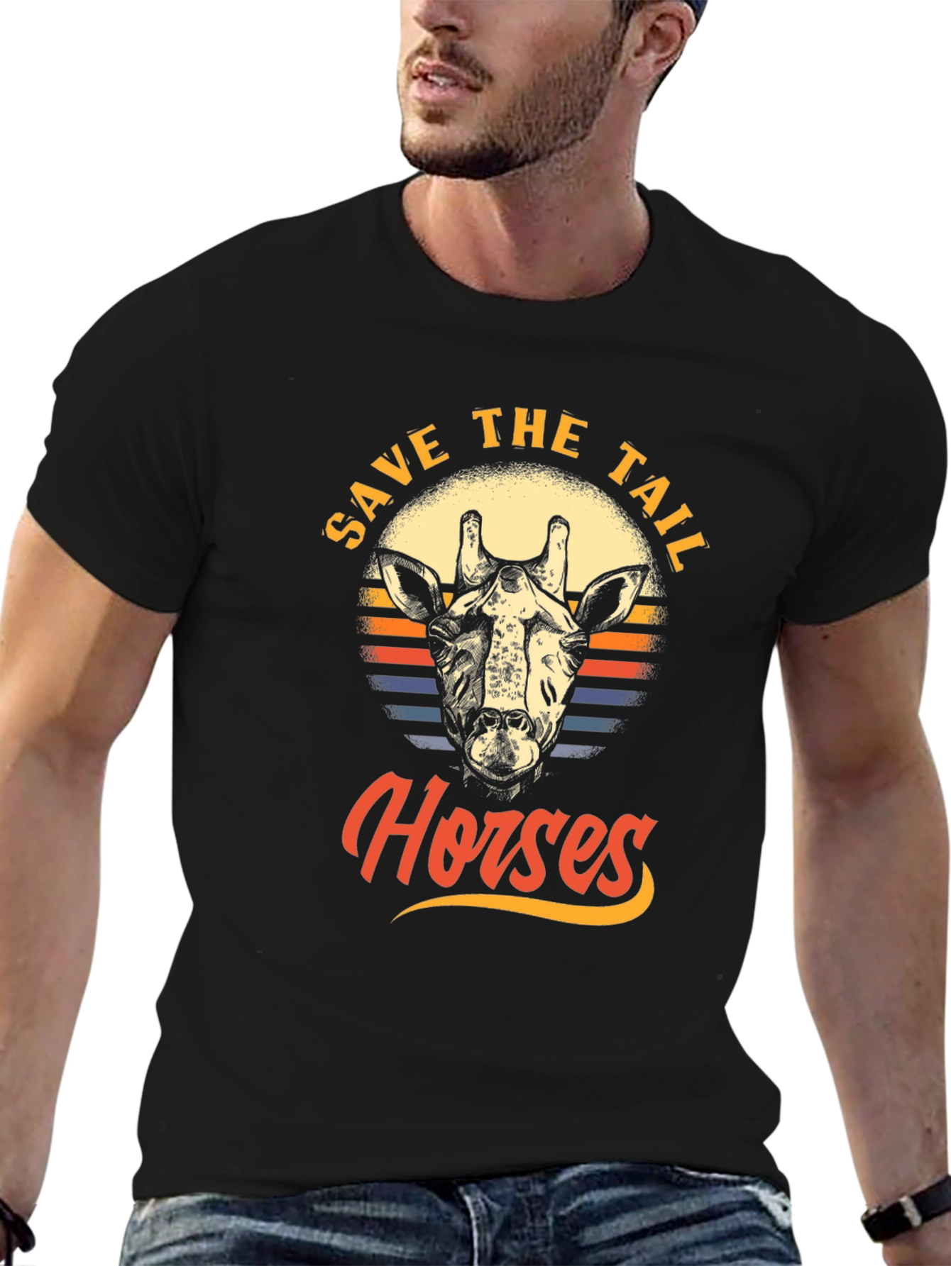 Save the Tail Horses Graphic T-Shirt