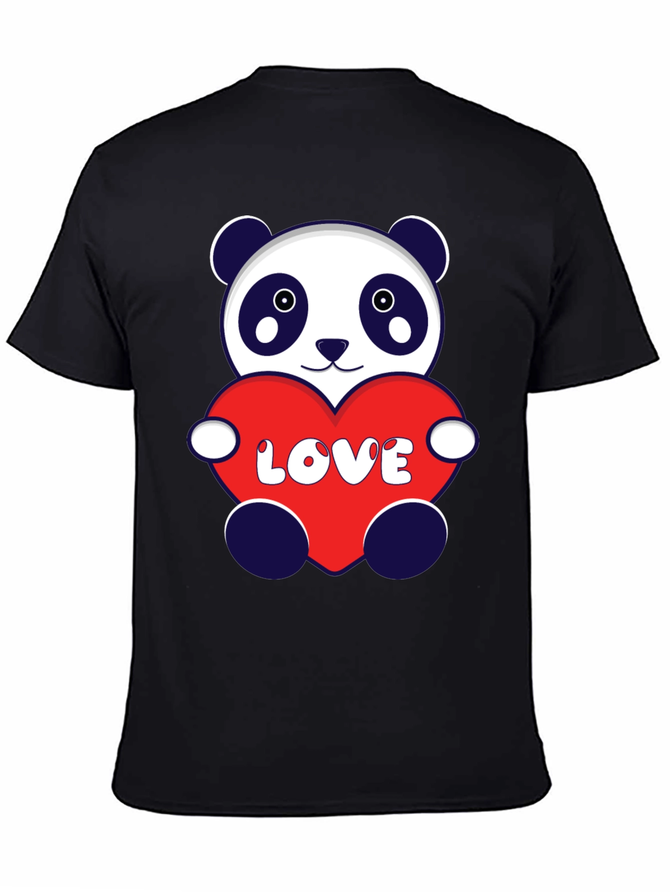 Panda Love Heart T-Shirt