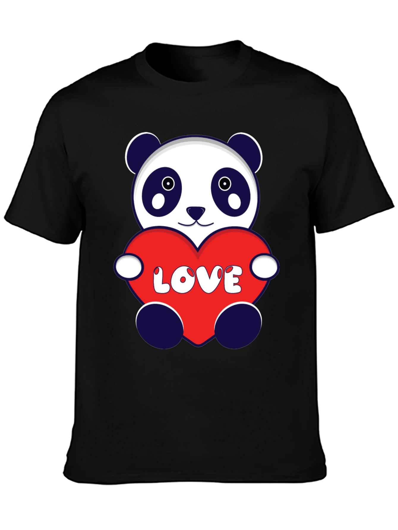 Panda Love Heart T-Shirt