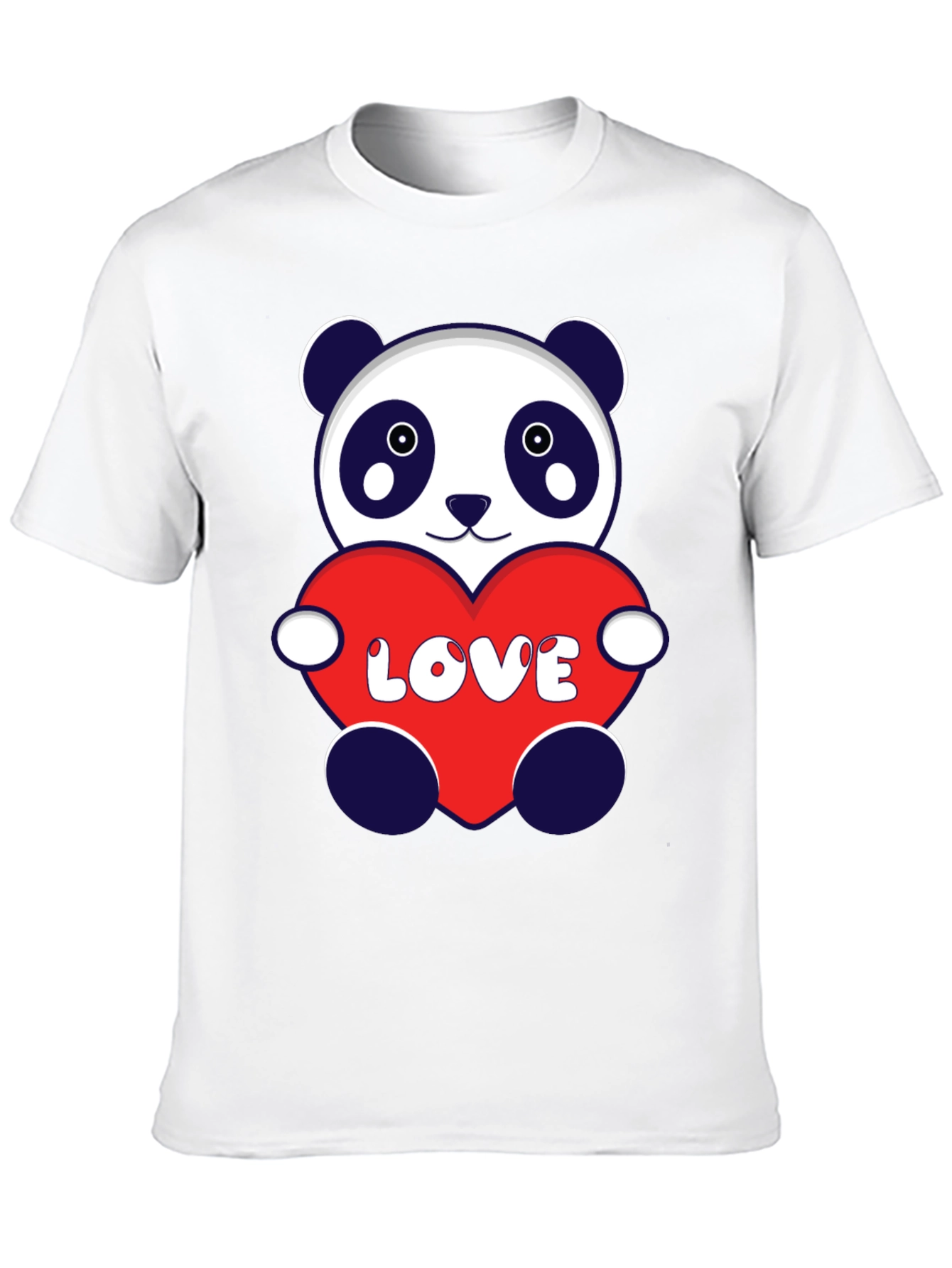 Panda Love Heart T-Shirt