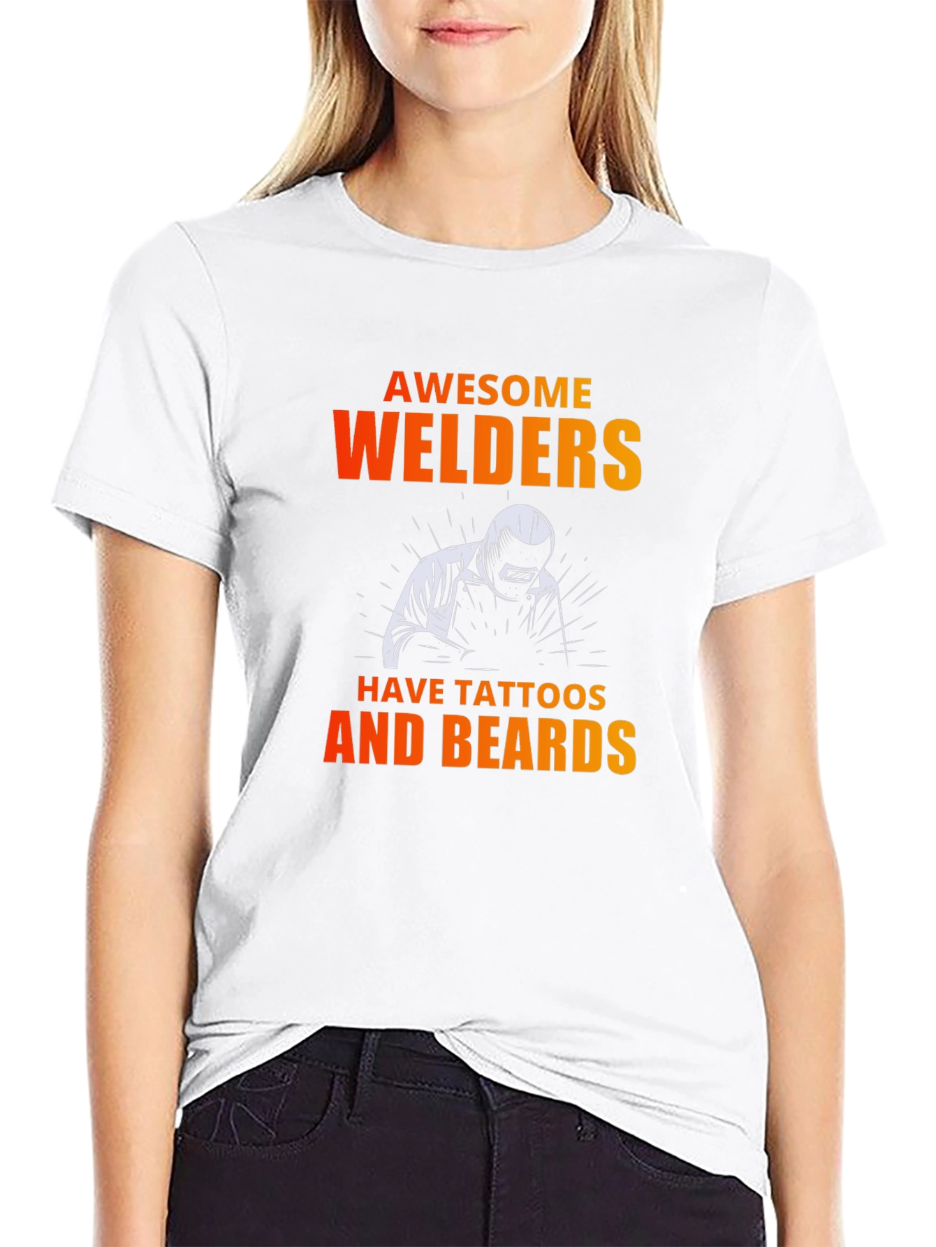 Awesome Welders T-Shirt - Tattoos & Beards