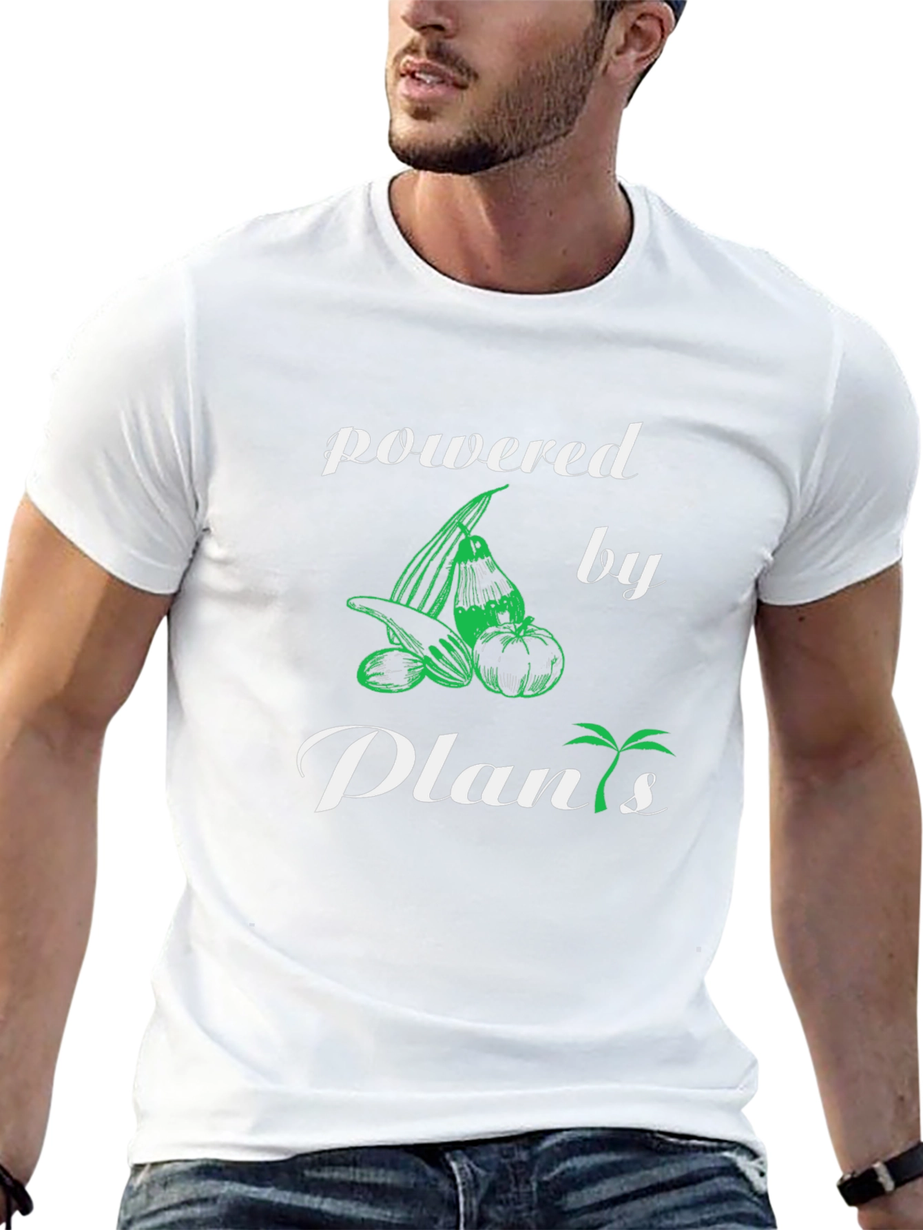 Powered by Plants Graphic Tee - Vegan Lifestyle