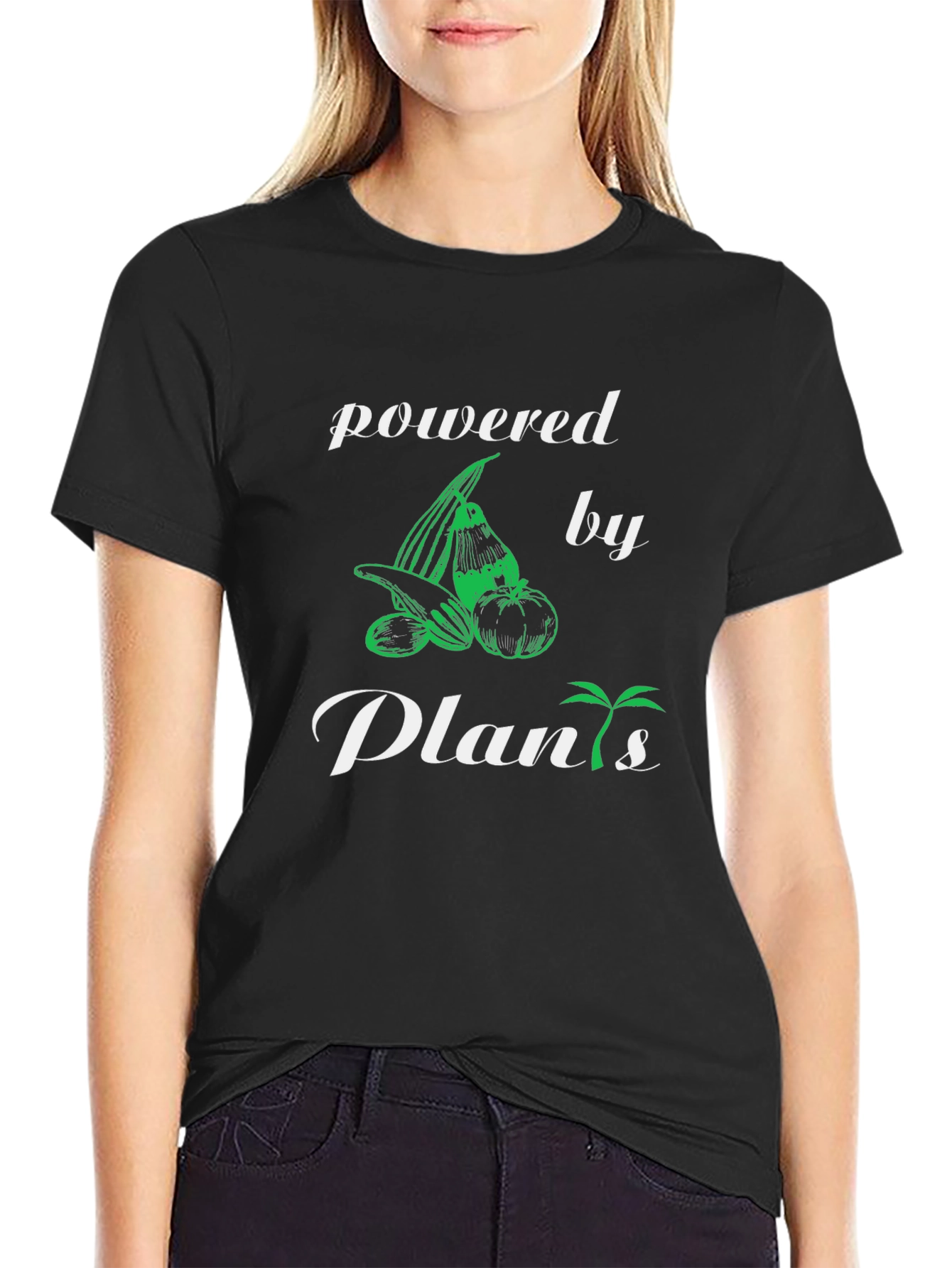 Powered by Plants Graphic Tee - Vegan Lifestyle