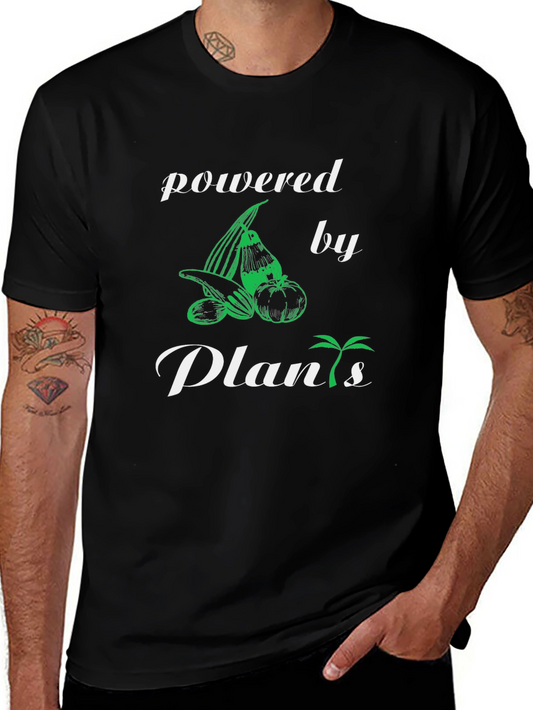 Powered by Plants Graphic Tee - Vegan Lifestyle