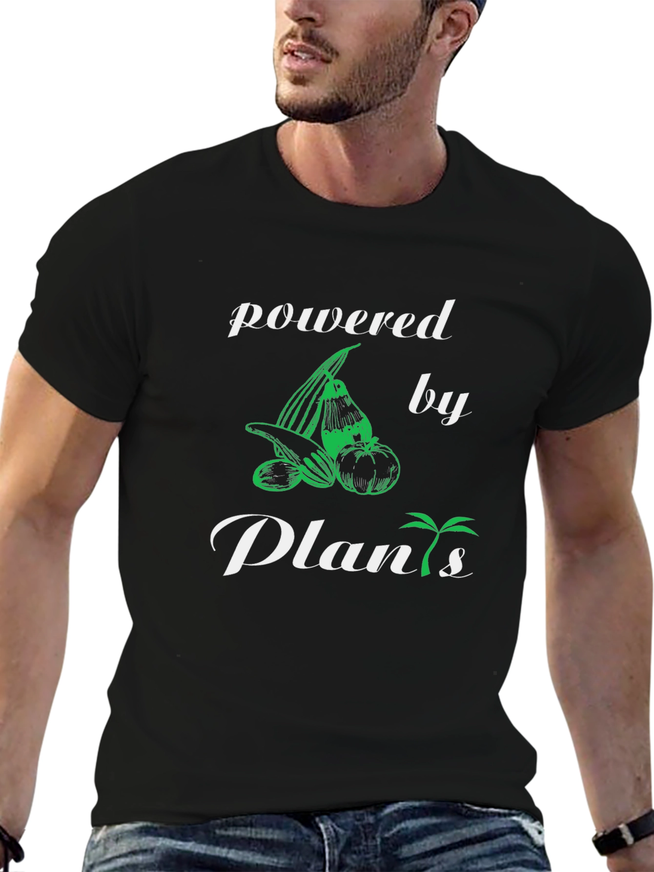 Powered by Plants Graphic Tee - Vegan Lifestyle