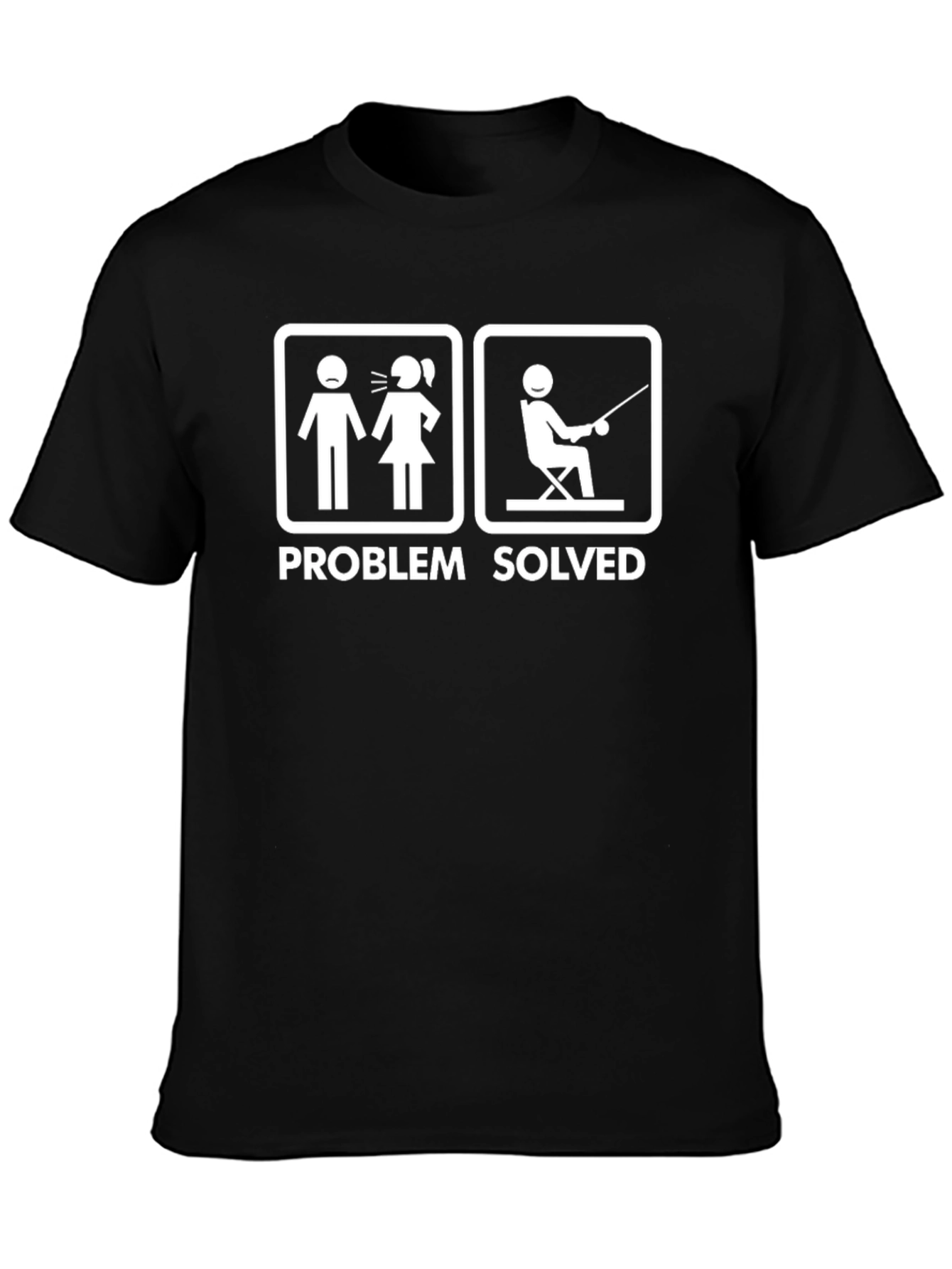 Problem Solved Fishing Humor T-Shirt