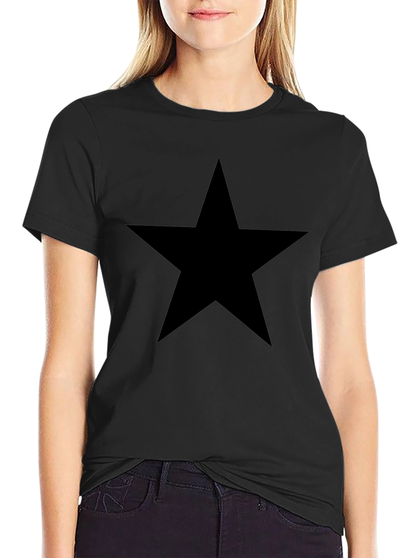 Black Star Graphic T-Shirt | Mens Casual Tee