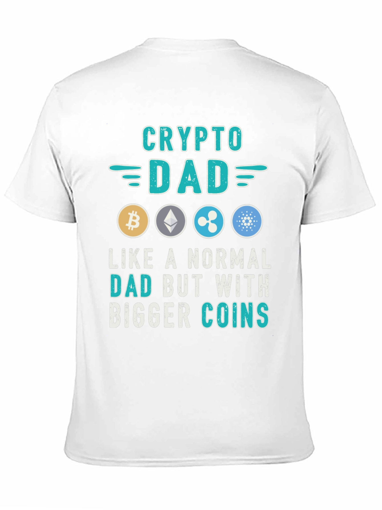 Crypto Dad T-Shirt - Bitcoin Ethereum Ripple