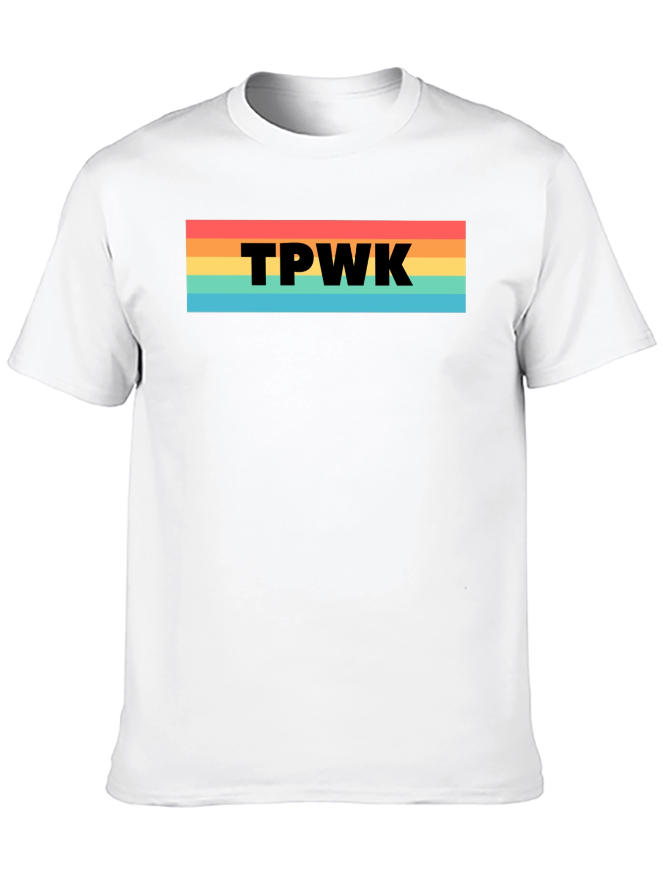 TPWK Rainbow Stripe T-Shirt - Trendy Casual Tee