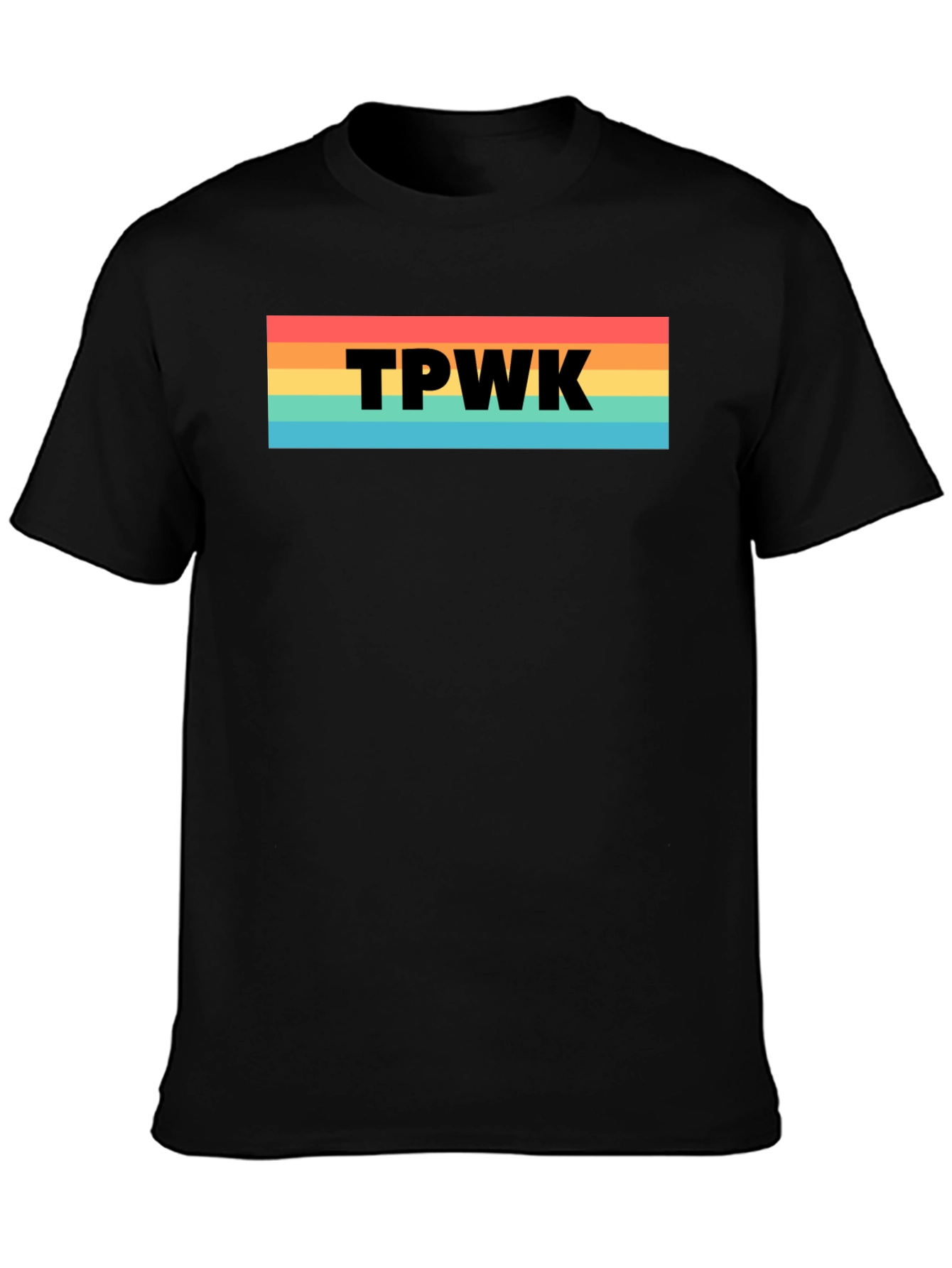 TPWK Rainbow Stripe T-Shirt - Trendy Casual Tee