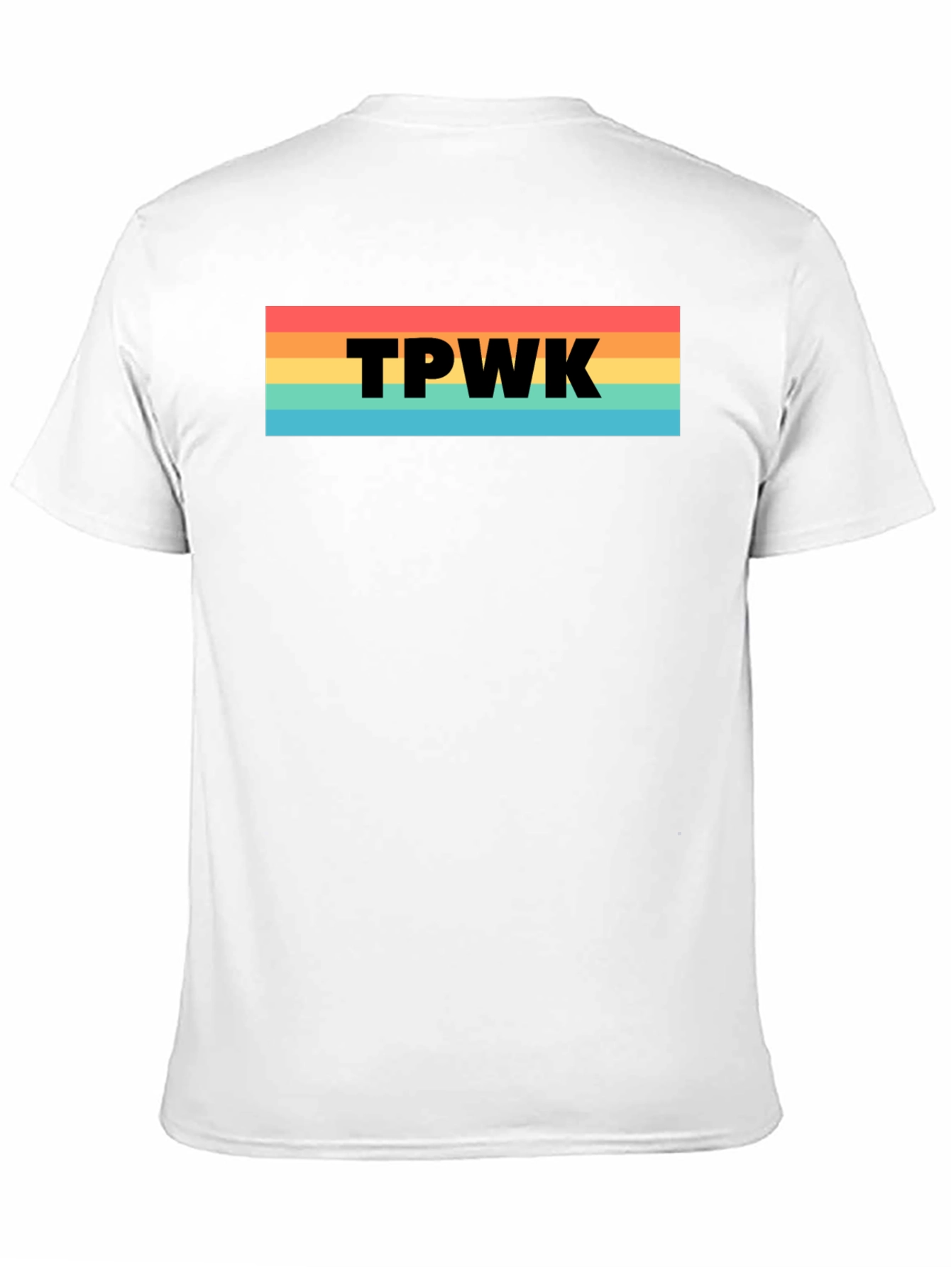 TPWK Rainbow Stripe T-Shirt - Trendy Casual Tee