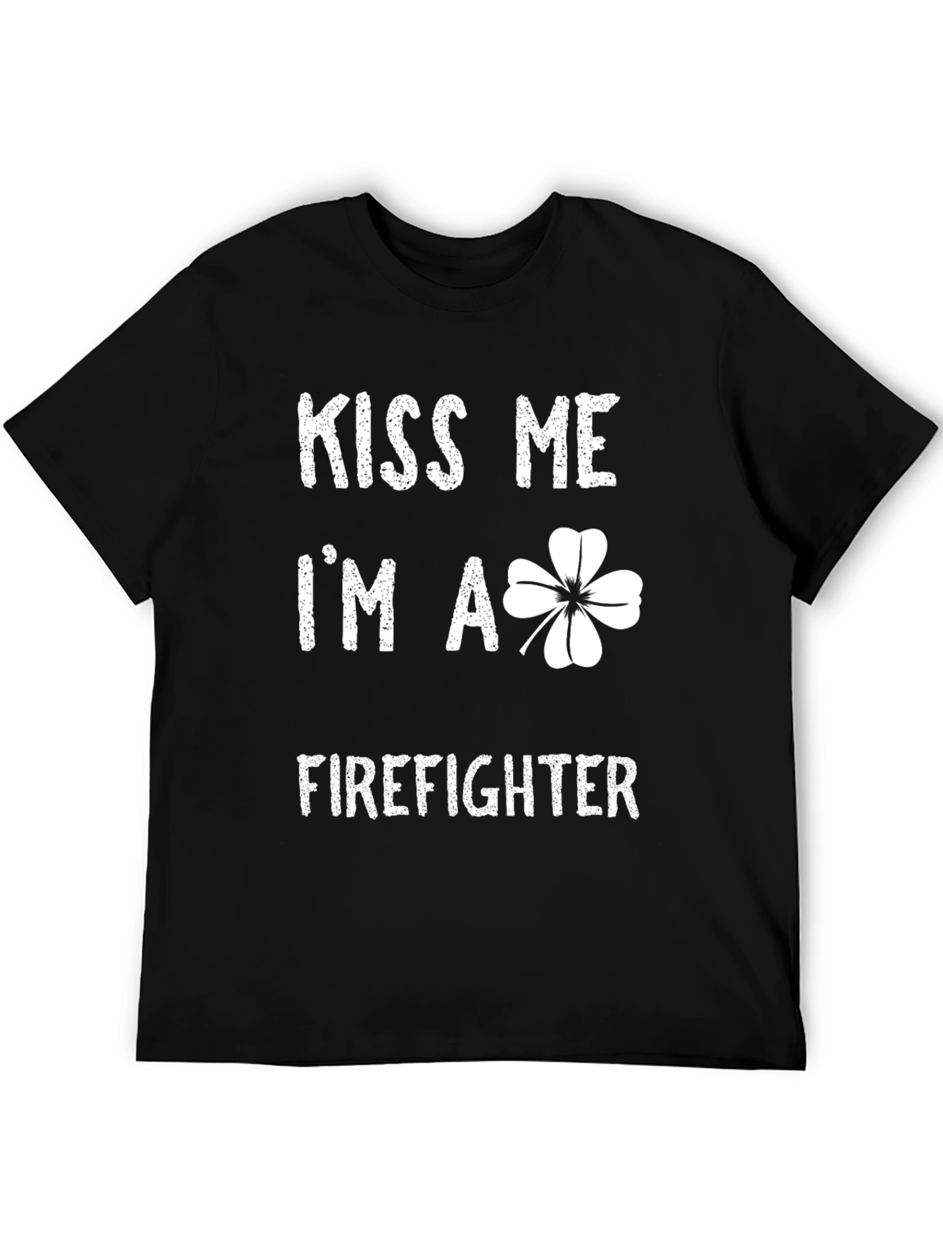 Kiss Me Im A Firefighter St. Patricks Day T-Shirt