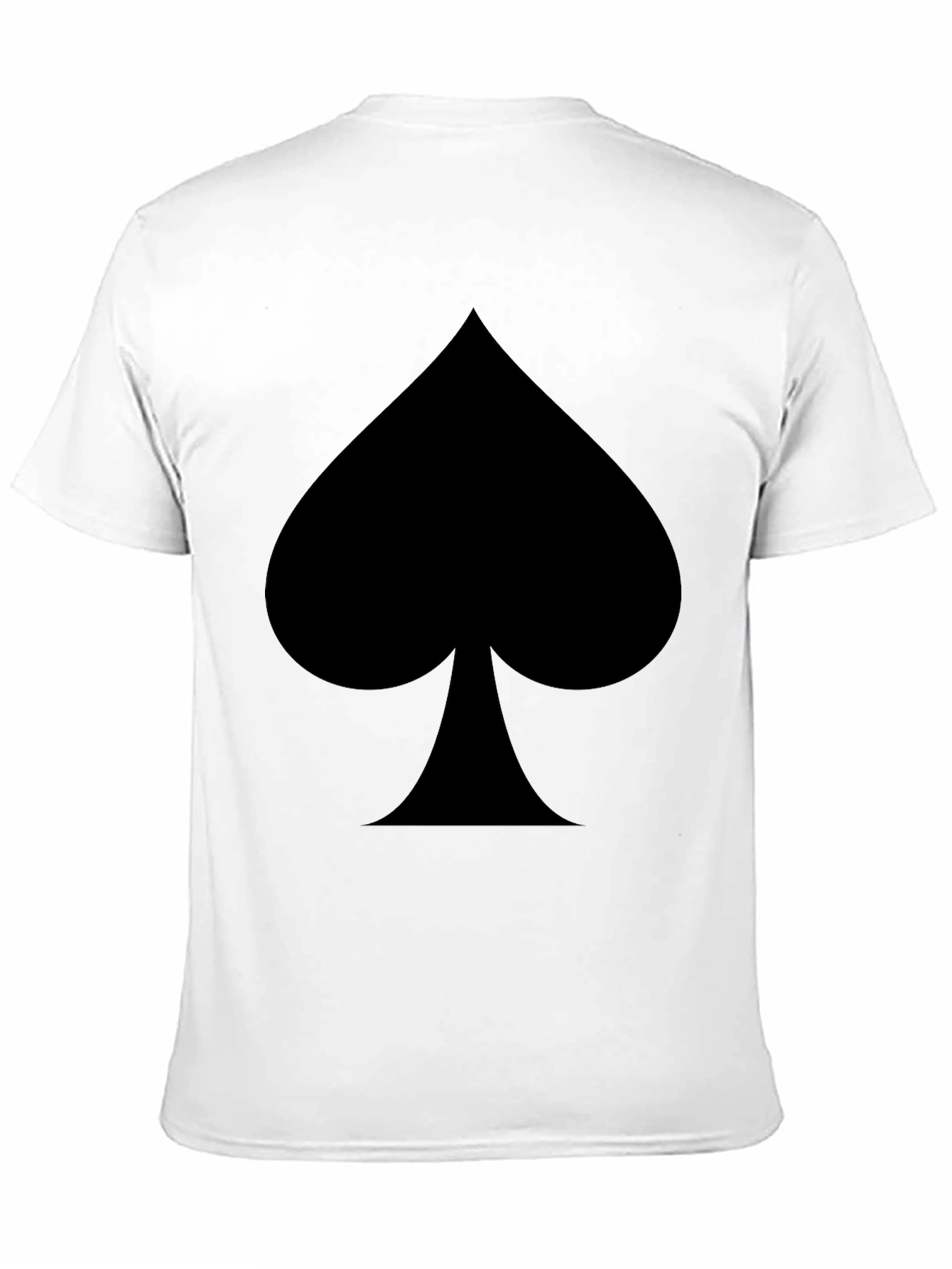 Mens Black Spade Graphic T-Shirt
